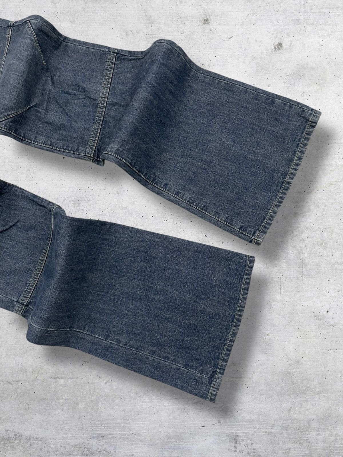 If Six Was Nine VINTAGE INPRIME 90S JAPAN UTILITY FLARED RETRO WORKWEAR JEAN Size US 27 - 5 Thumbnail