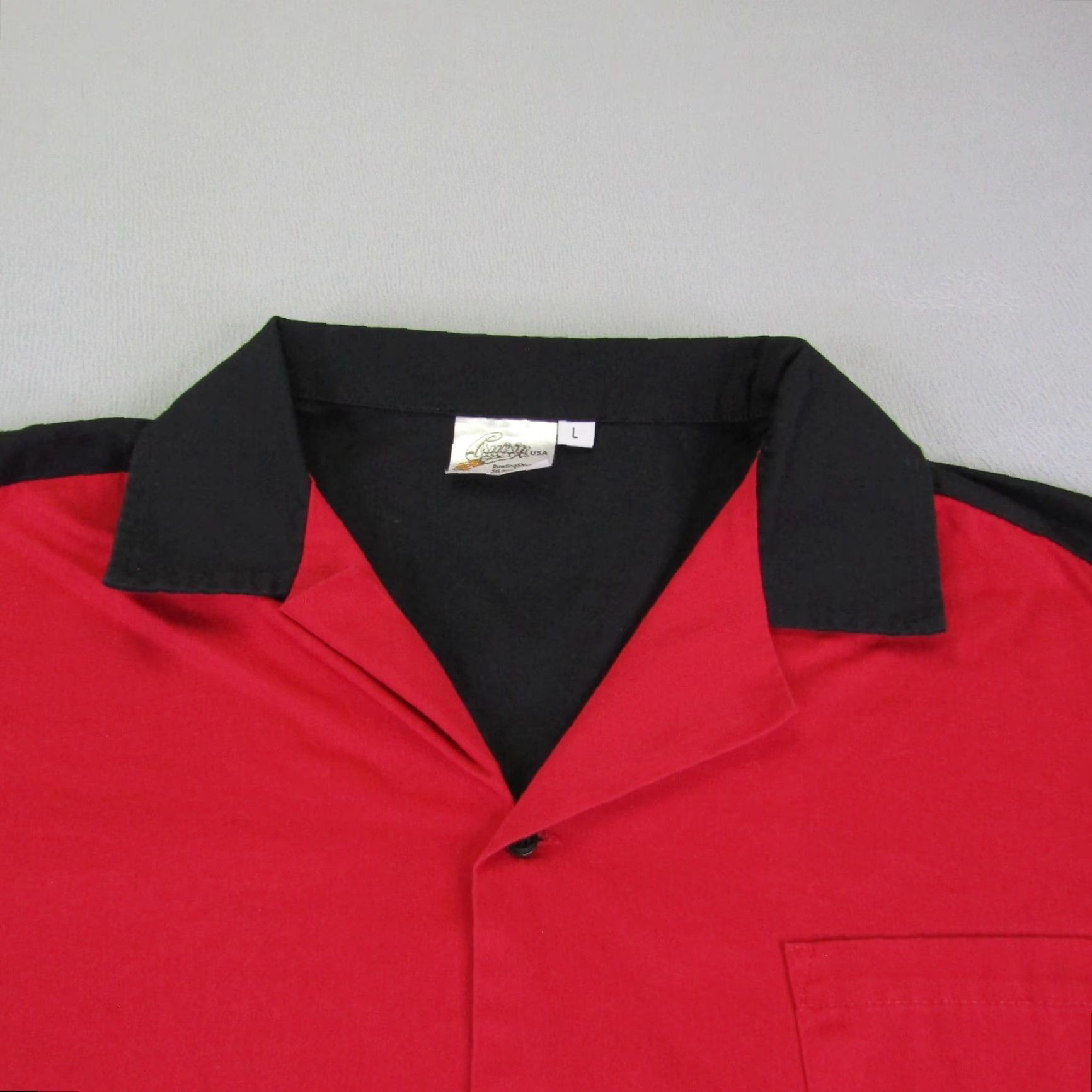 Vintage VINTAGE Cruisin USA Bowling Shirt Mens Large Red Rockabilly Button-Up Collared Short Sleeve Casual Rockabilly Retro Pockets Size US L / EU 52-54 / 3 - 2 Thumbnail