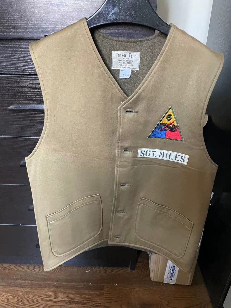The Real McCoy's The Real McCoys S TANK VEST/6TH ARMED DIV Sixth Tank Divis Size US L / EU 52-54 / 3 - 1 Thumbnail