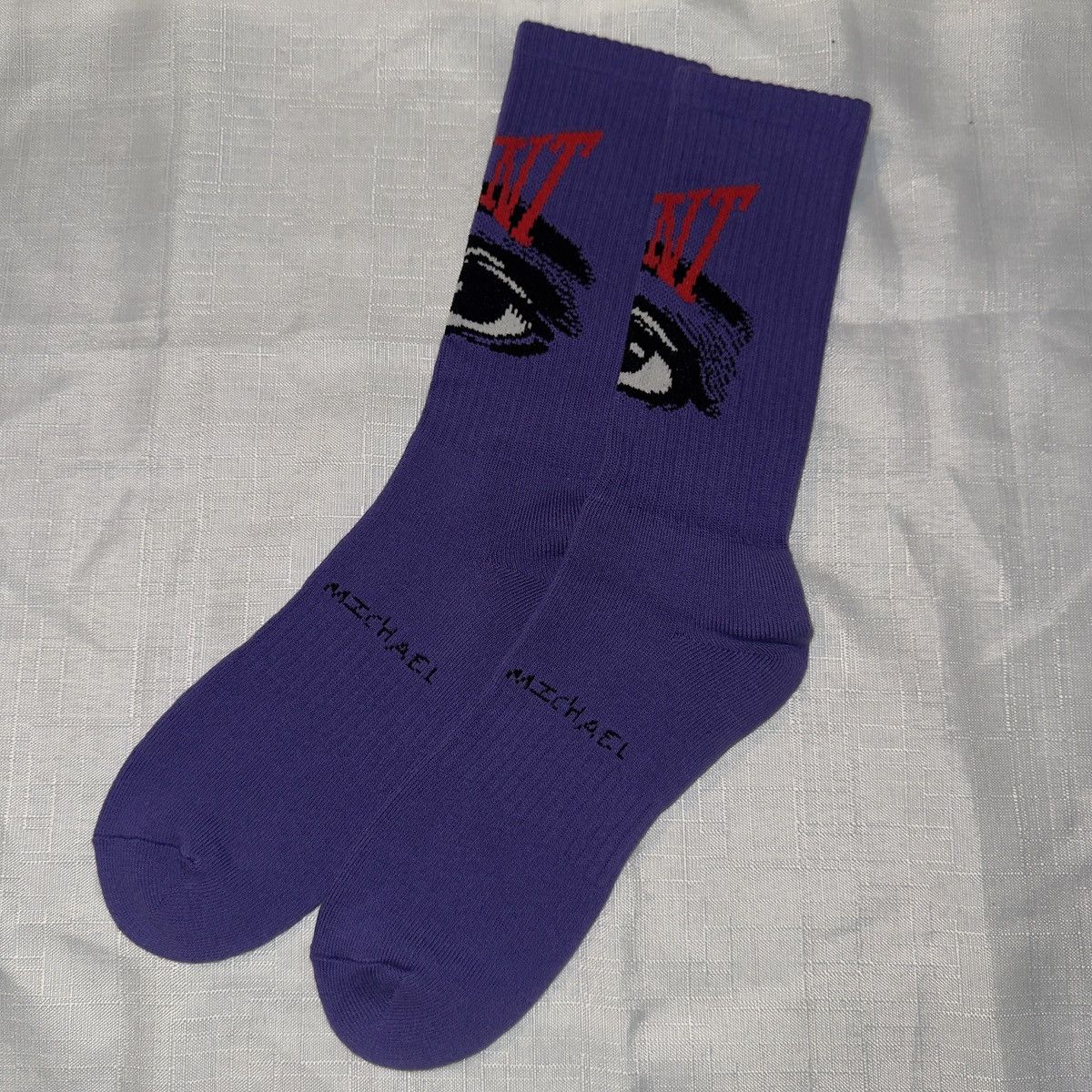 Saint Michael Saint Michael Eye Socks “Purple” Size ONE SIZE - 2 Thumbnail