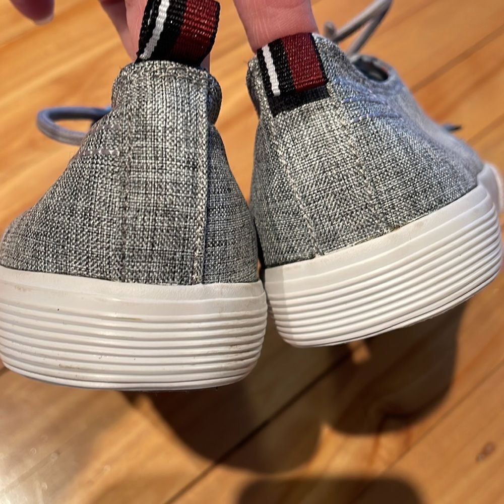 Ben Sherman Ben Sherman heather gray canvas white sidewall tie sneakers Size US 7 / EU 40 - 3 Thumbnail