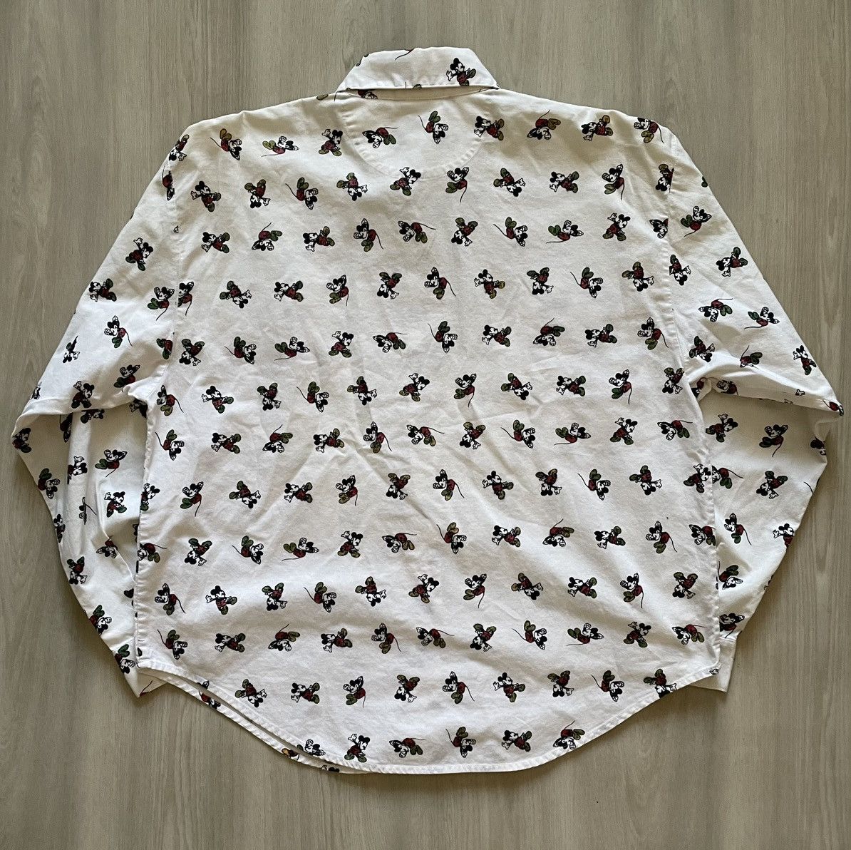 Designer × Disney × Vintage Vintage 80s Mickey Mouse Western Style AOP Button Women M-L Size L / US 10 / IT 46 - 5 Thumbnail