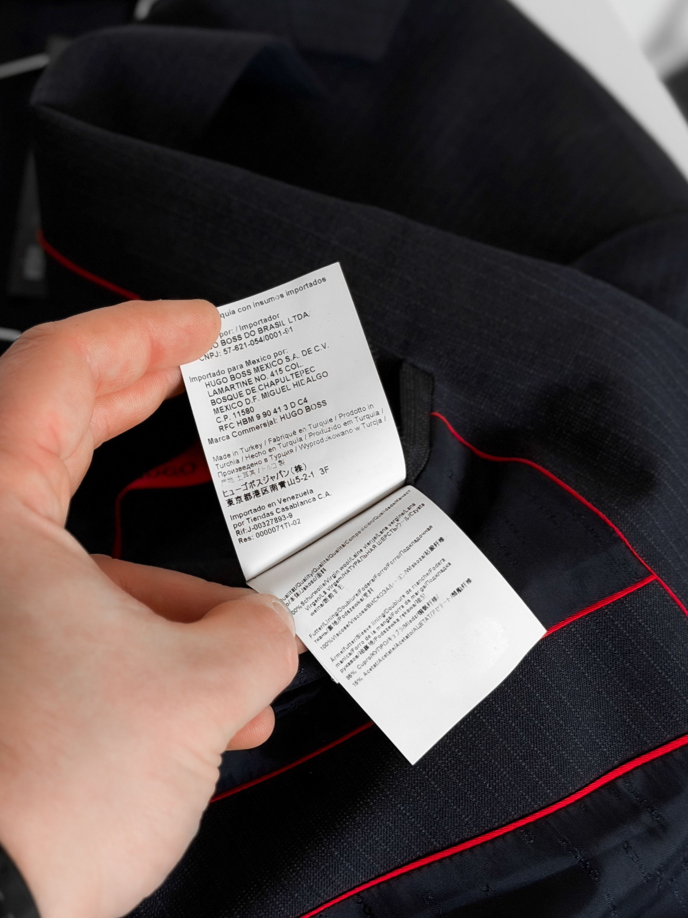 Hugo Boss HUGO BOSS Red Label Navy Blazer Suit Jacket Size 40L - 12 Thumbnail