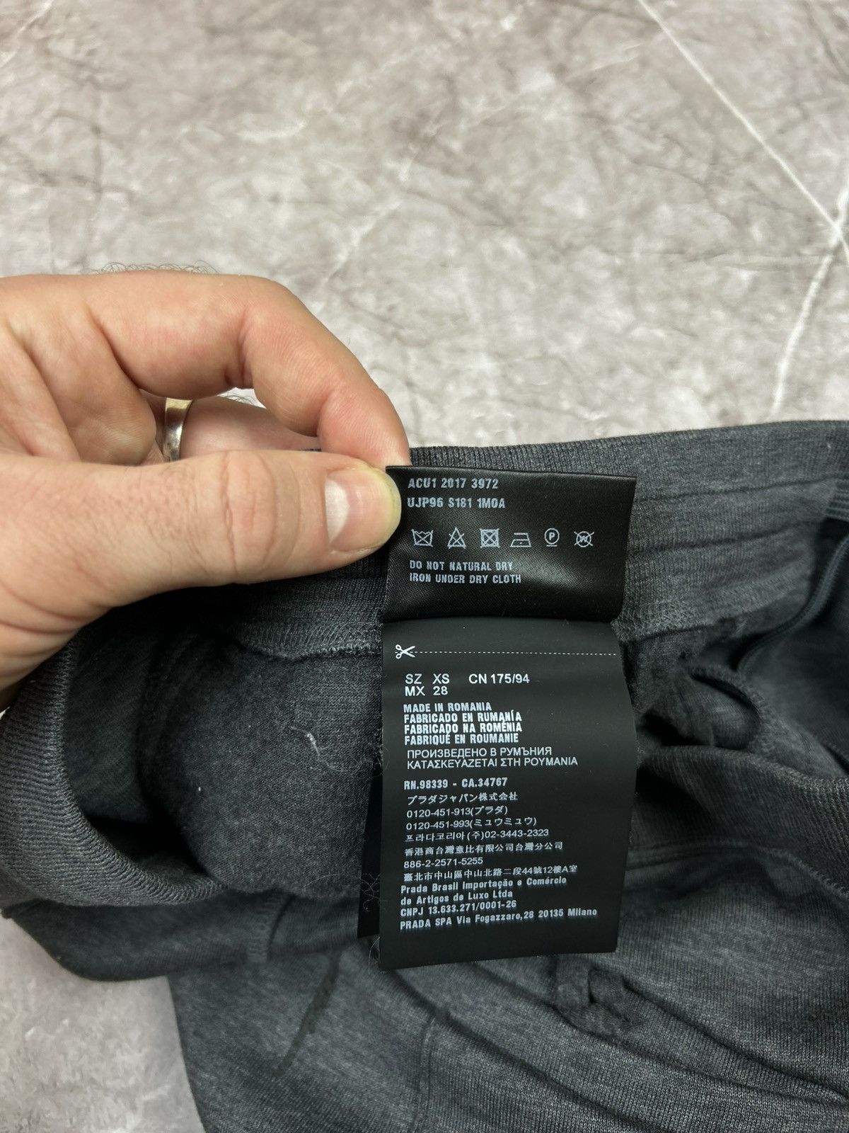 Prada Prada Men’s Grey Technical/Casual Pants – Prada Trousers Size US 30 / EU 46 - 8 Thumbnail