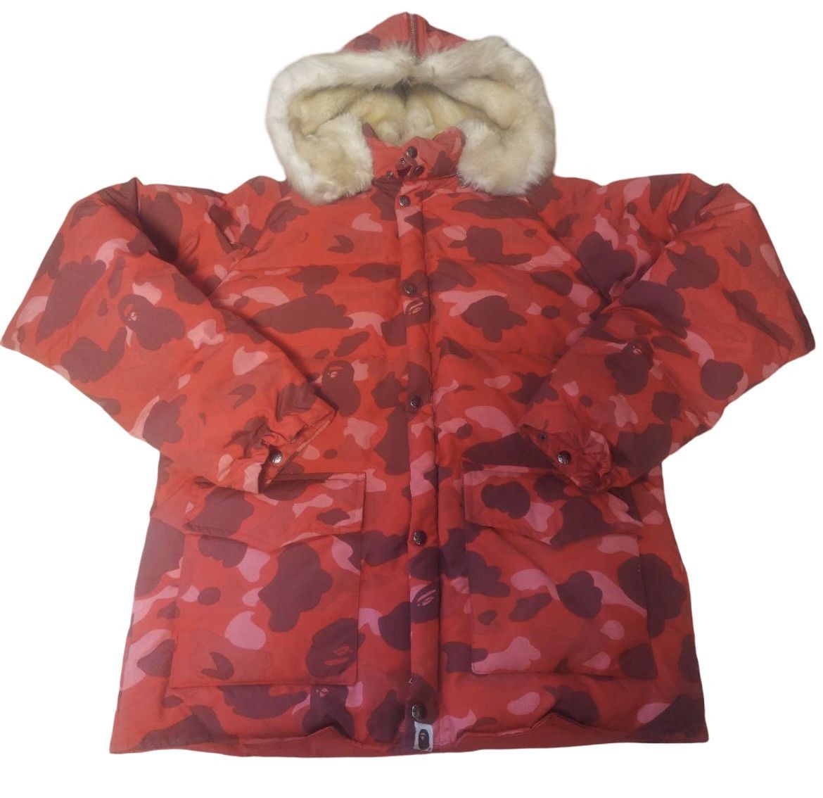 Bape RARE OG 2006 A BATHING APE RED CAMO JACKET Size US L / EU 52-54 / 3 - 1 Thumbnail