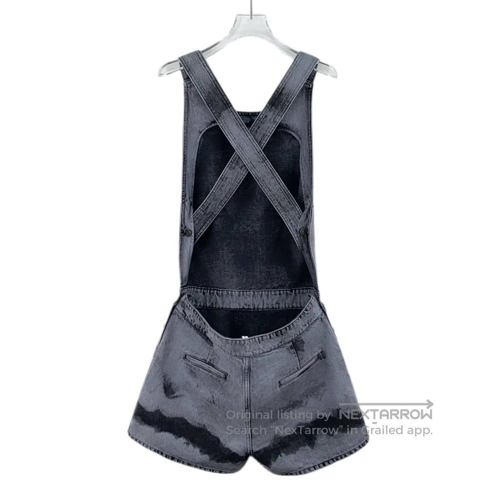 Dior Dior Blue Tie-Dye Cotton Denim Overalls Jumpsuit| Size 39" - 2 Thumbnail