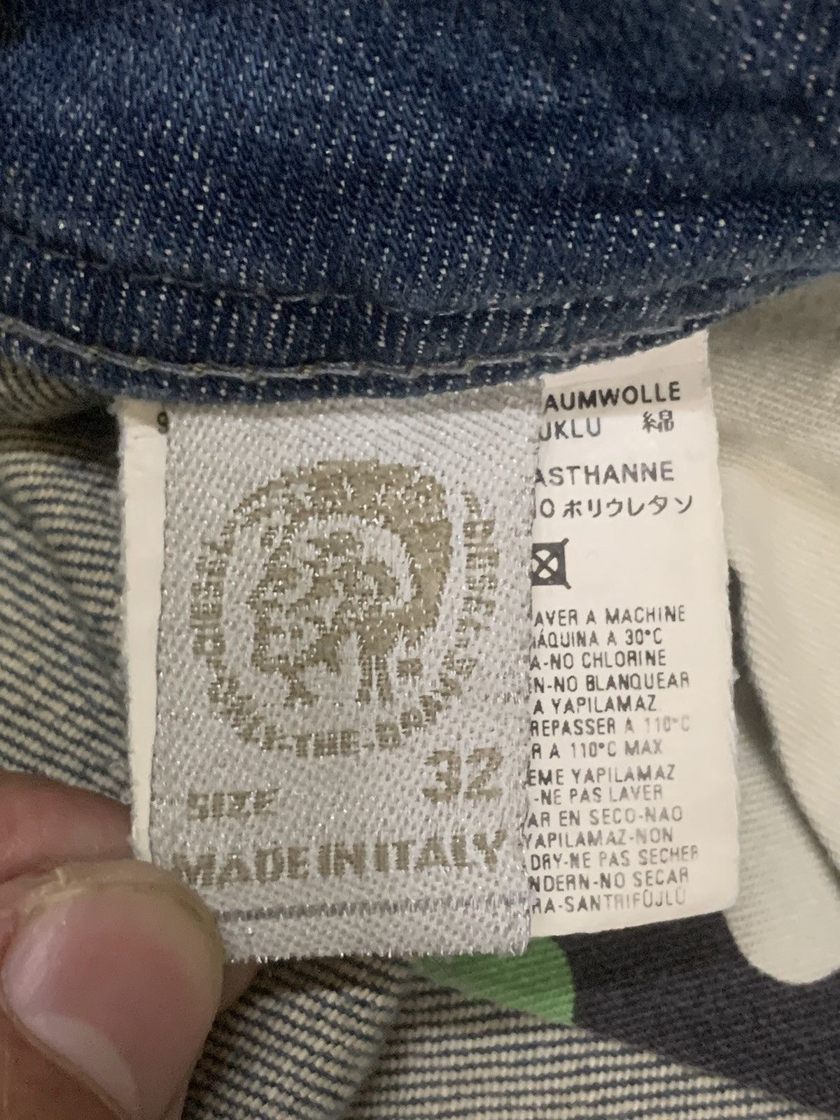 Diesel × Diesel Black Gold 🔥Rare🔥 Diesel ButtonFly Grey Mud Wash Jeans Size US 31 - 17 Thumbnail