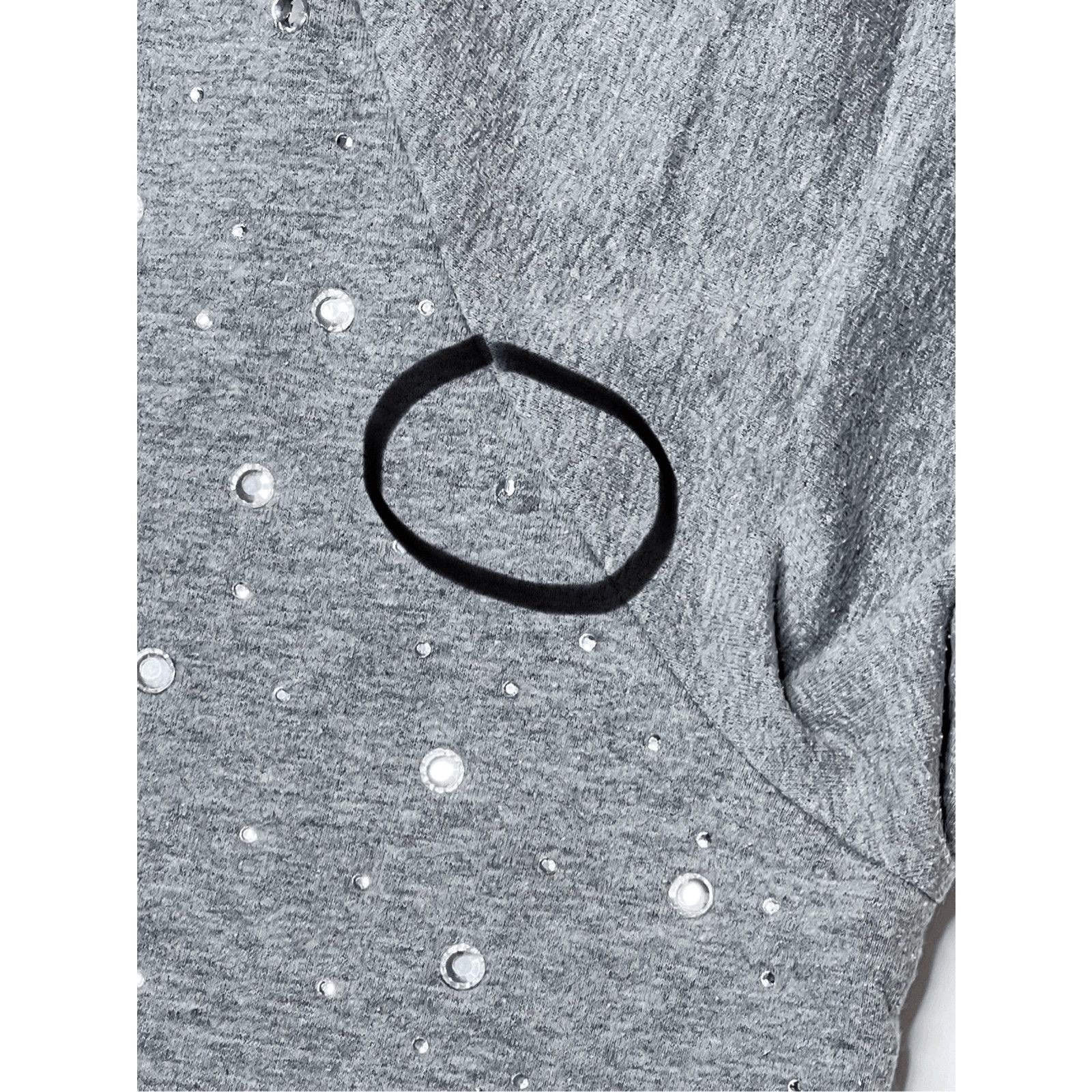 Chicos Weekends + Chico's French Terry Gray Sweatshirt 1=M=8/10 Size M / US 6-8 / IT 42-44 - 9 Thumbnail