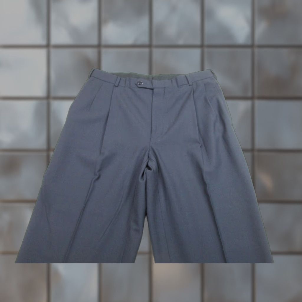 Brooks Brothers Brooks Brothers Pants Mens 38x33 Navy 346 Stretch Wool Dress Pleated Slacks Size US 38 / EU 54 - 1 Thumbnail