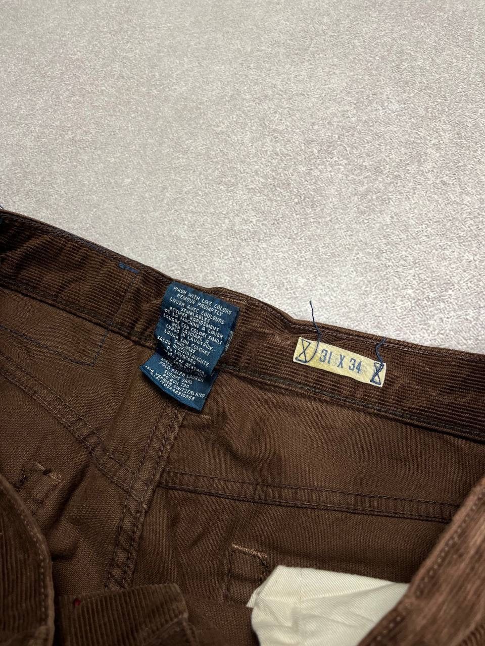 Polo Ralph Lauren Vintage Polo Ralph Lauren Baggy Velvet Flared Pants 31x34 Size US 31 - 7 Thumbnail