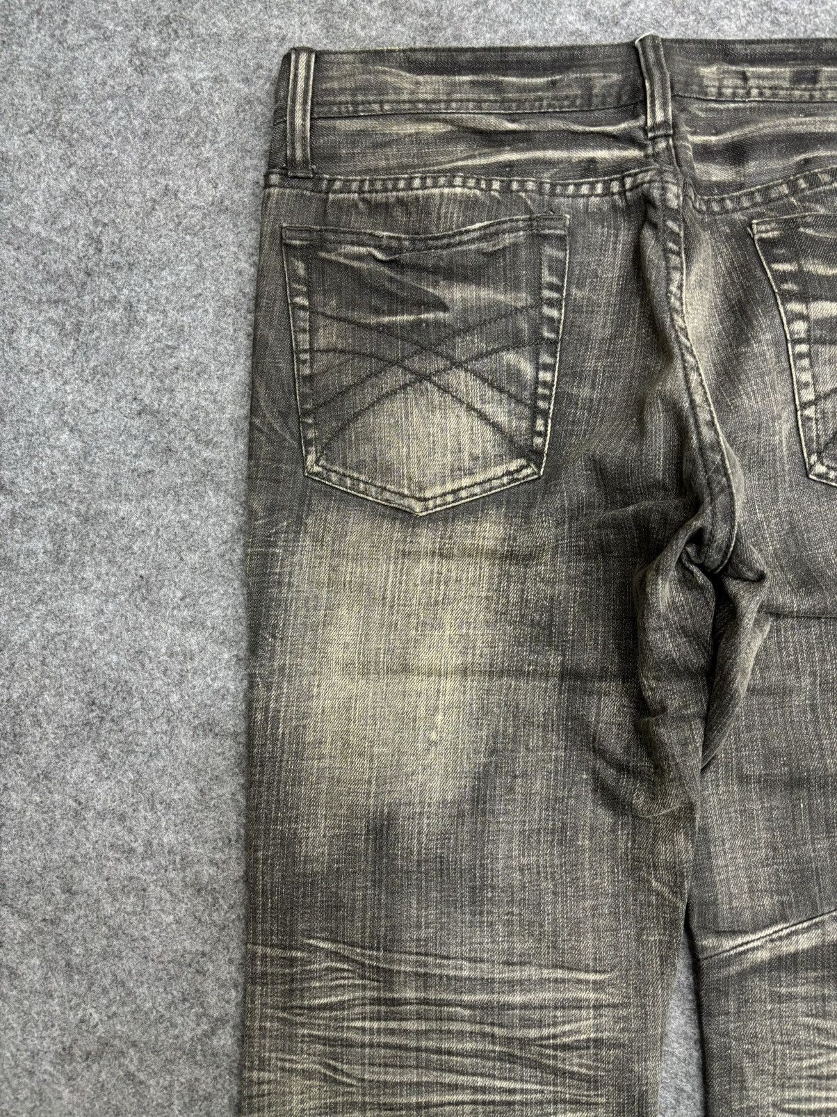 Japanese Brand 💥Art💥EDGEXRUPERT Designer Asymetrical Patchwork Denim F572 Size US 33 - 11 Thumbnail