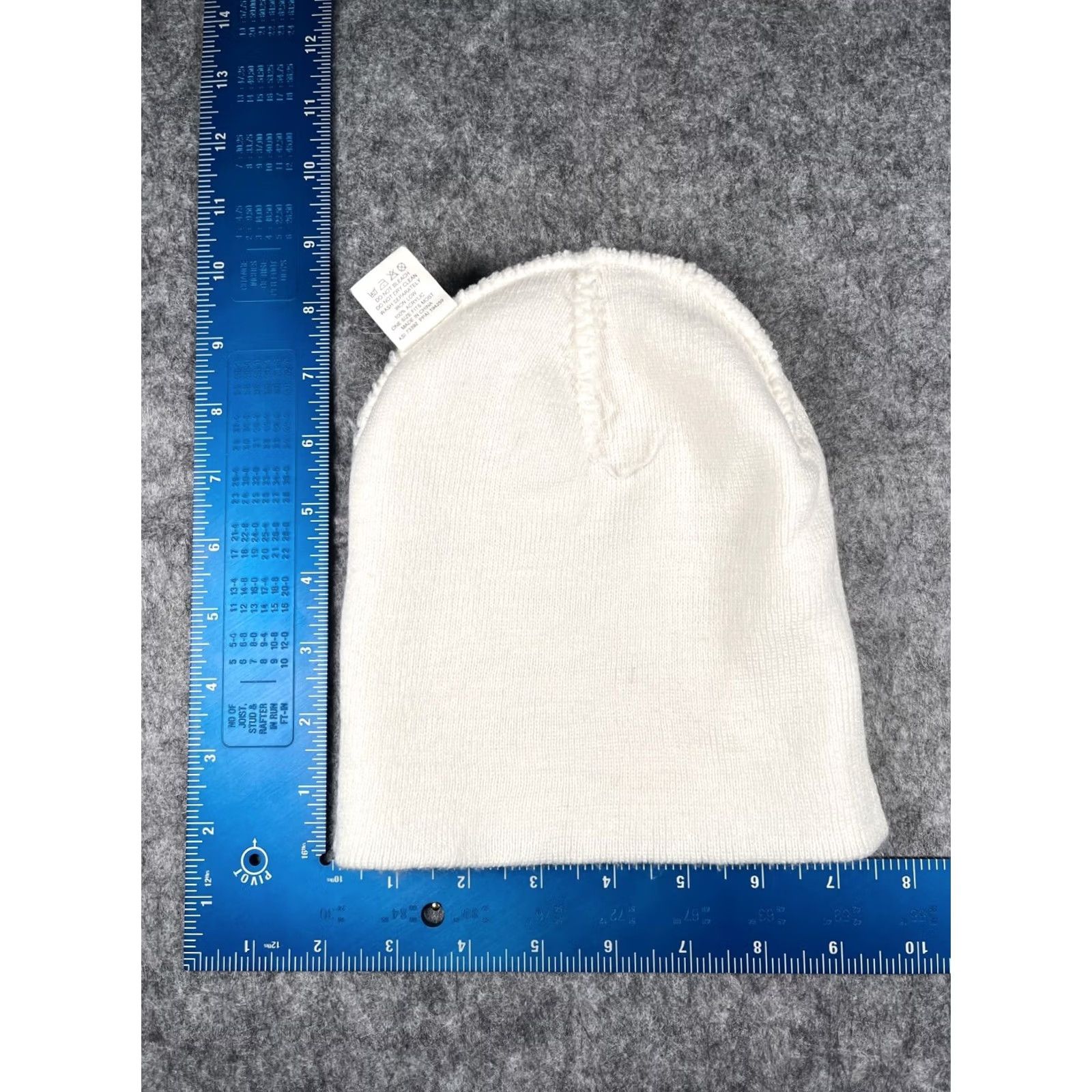 Vintage Apollo USA Beanie Adult One Size White 100% Acrylic Ski Camp Outdoors Knit Beanie Mens Womens Unisex Accessories Size ONE SIZE - 4 Thumbnail