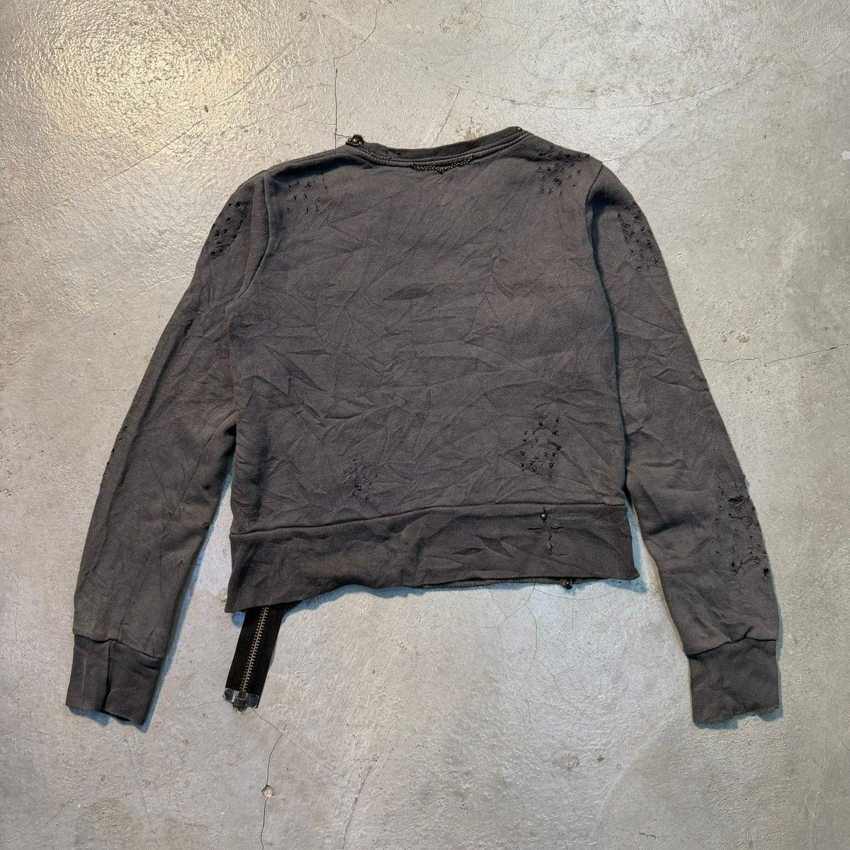 Japanese Brand RELIGION N' ROCK Japanese Grunge Punk Studded Zip-up Sweater Size S / US 4 / IT 40 - 2 Thumbnail