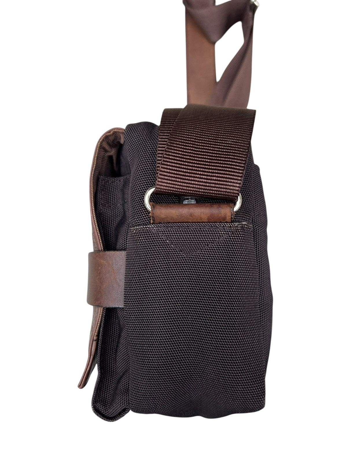 Yohji Yamamoto 2000s Yohji Yamamoto Y’saccs Hybrid Leather Sling Bag Size ONE SIZE - 10 Thumbnail