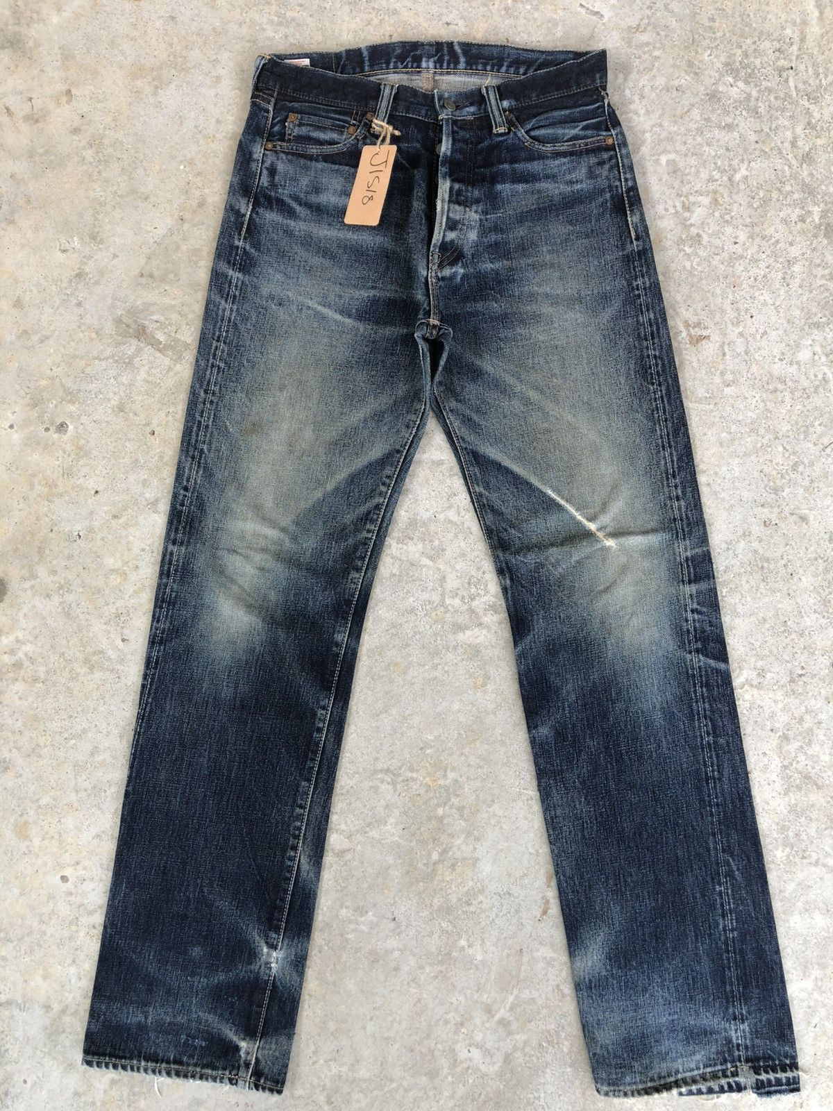 Momotaro Jeans Momotaro 0905SP Selvedge Denim Distressed Jeans Size US 31 - 2 Thumbnail