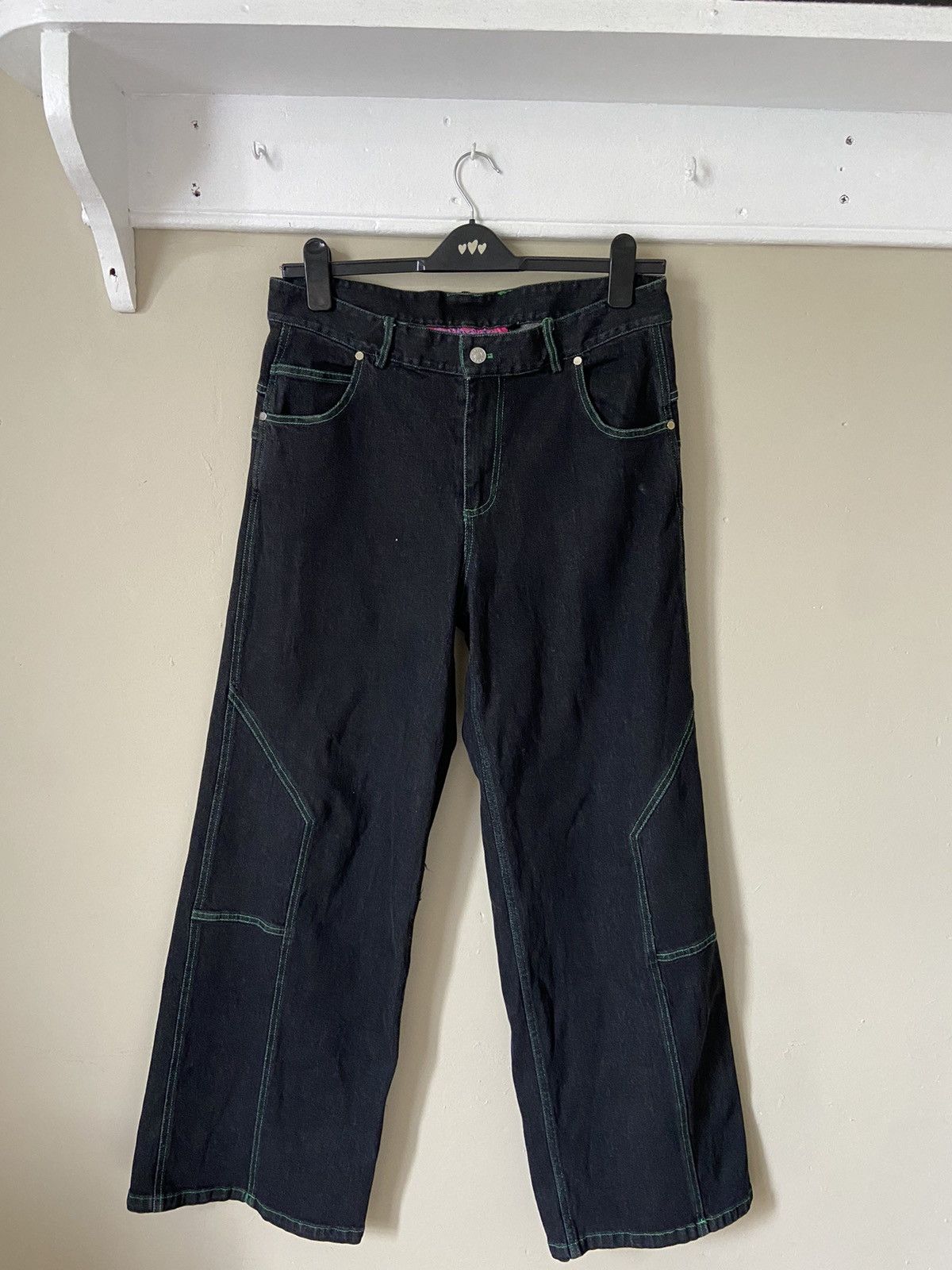 Haunted Starbucks HAUNTED STARBUCKS Fuck You Denim Size US 31 - 4 Thumbnail