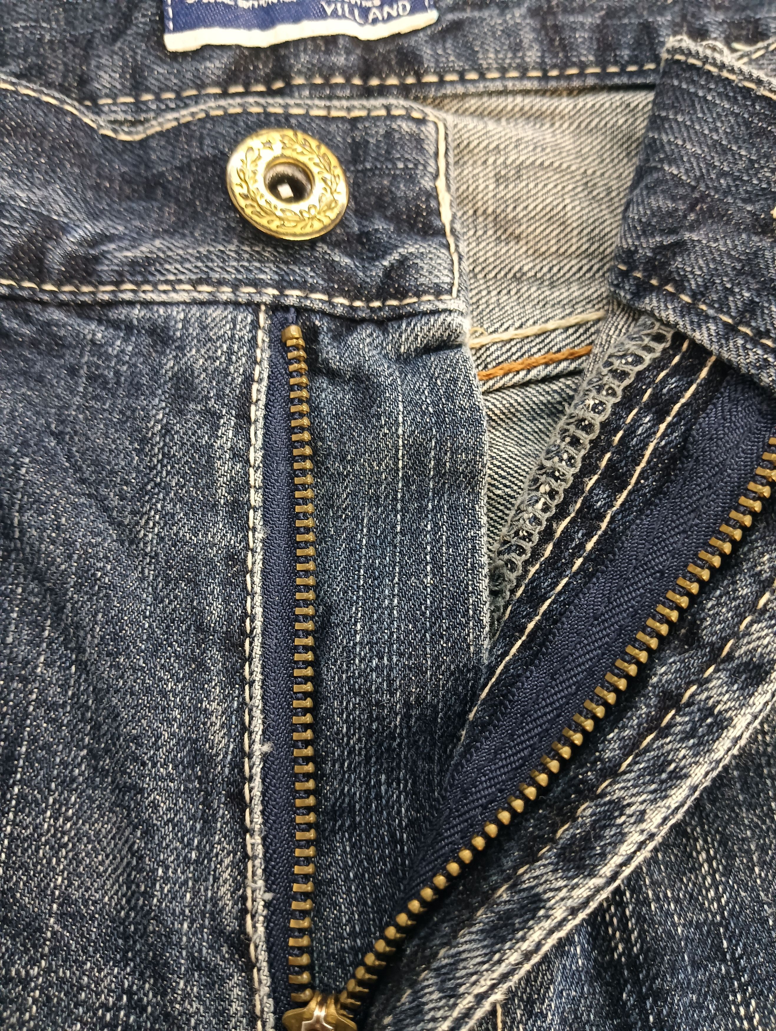 Japanese Brand Villand Real Seasoned Jeans Special Edition Size US 35 - 8 Thumbnail