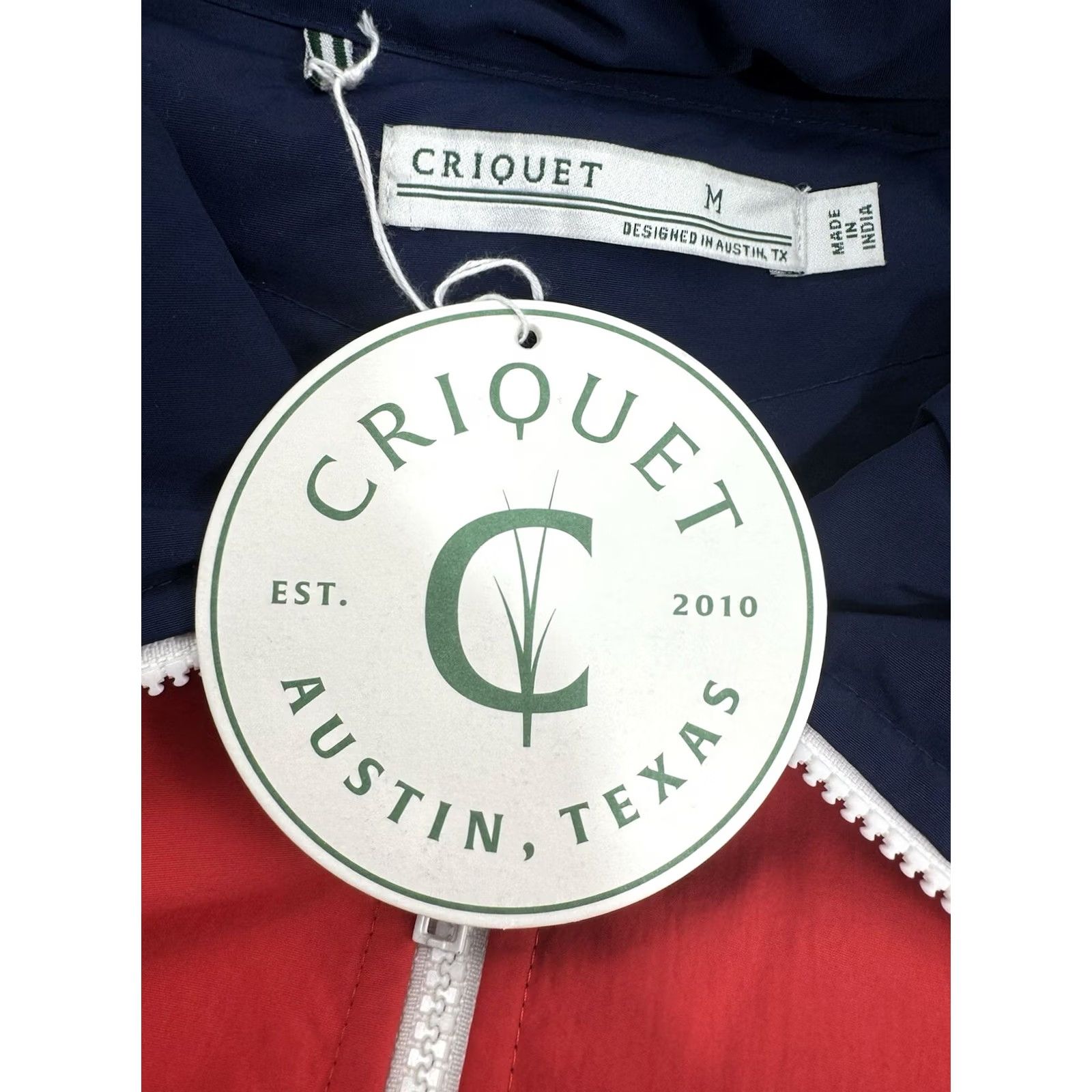 Vintage Criquet Jacket Striped Quilted Nylon Ski Embroidered M Blue Red White CQ60 Boys Mens Size US M / EU 48-50 / 2 - 6 Thumbnail