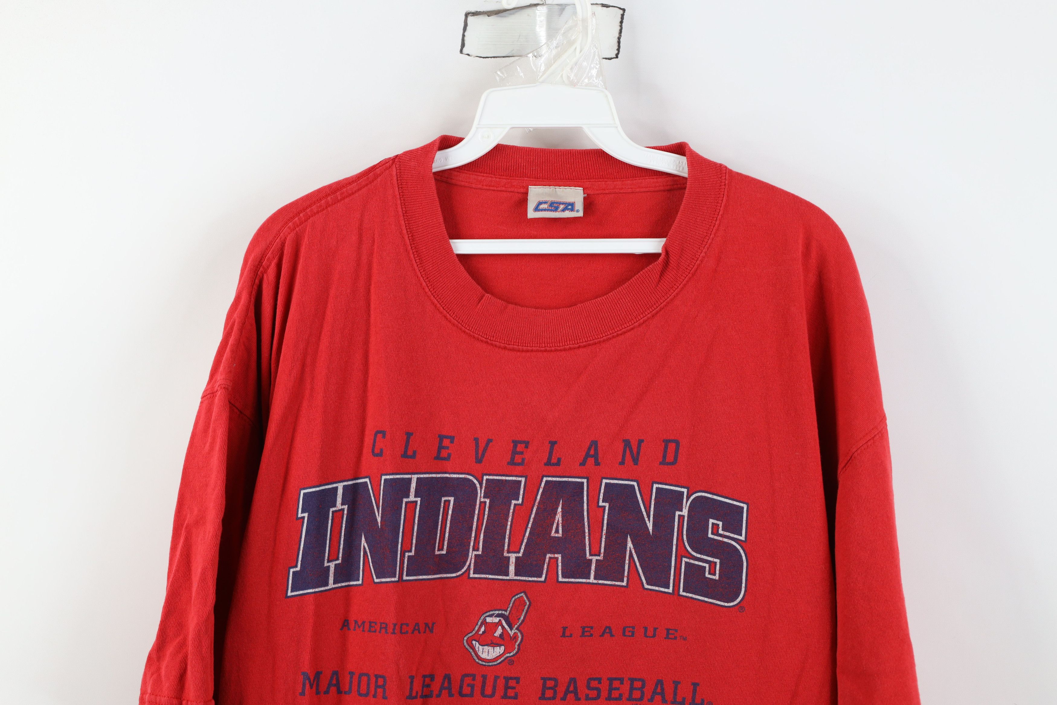 Vintage Vintage Y2K Chief Wahoo Cleveland Indians Baseball T-Shirt Size US XXL / EU 58 / 5 - 2 Thumbnail