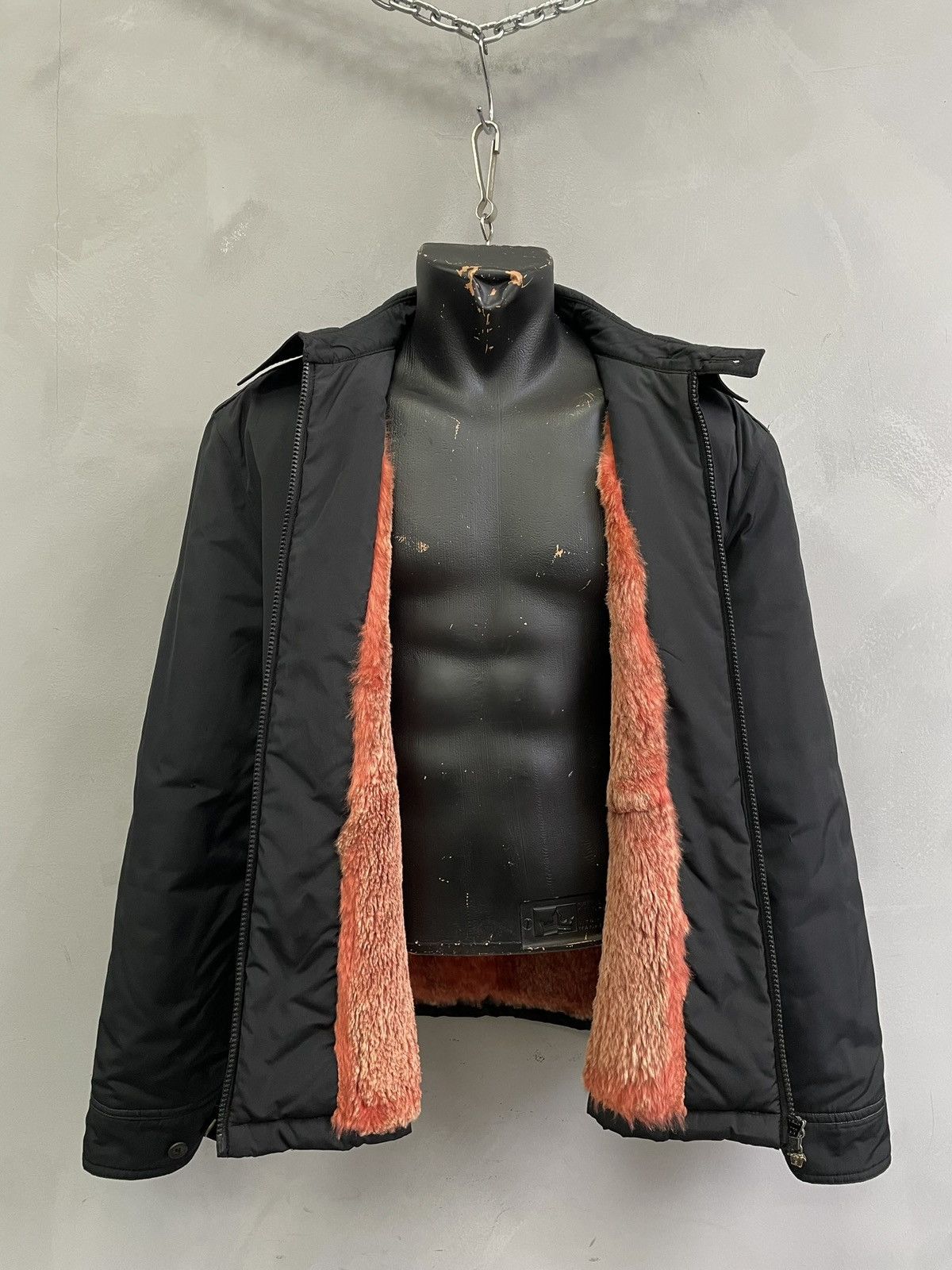 Versace Y2K Gianni Versace pink fur lining silk jacket Italy 90s Size US M / EU 48-50 / 2 - 6 Thumbnail