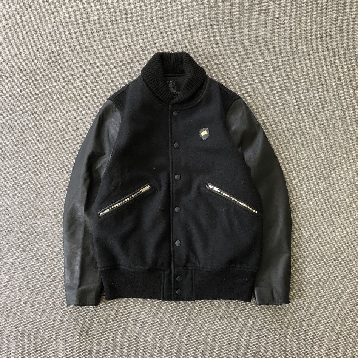 Hysteric Glamour HYSTERIC GLAMOUR Rare Leather Sleeve Varsity Jacket Size US S / EU 44-46 / 1 - 1 Thumbnail