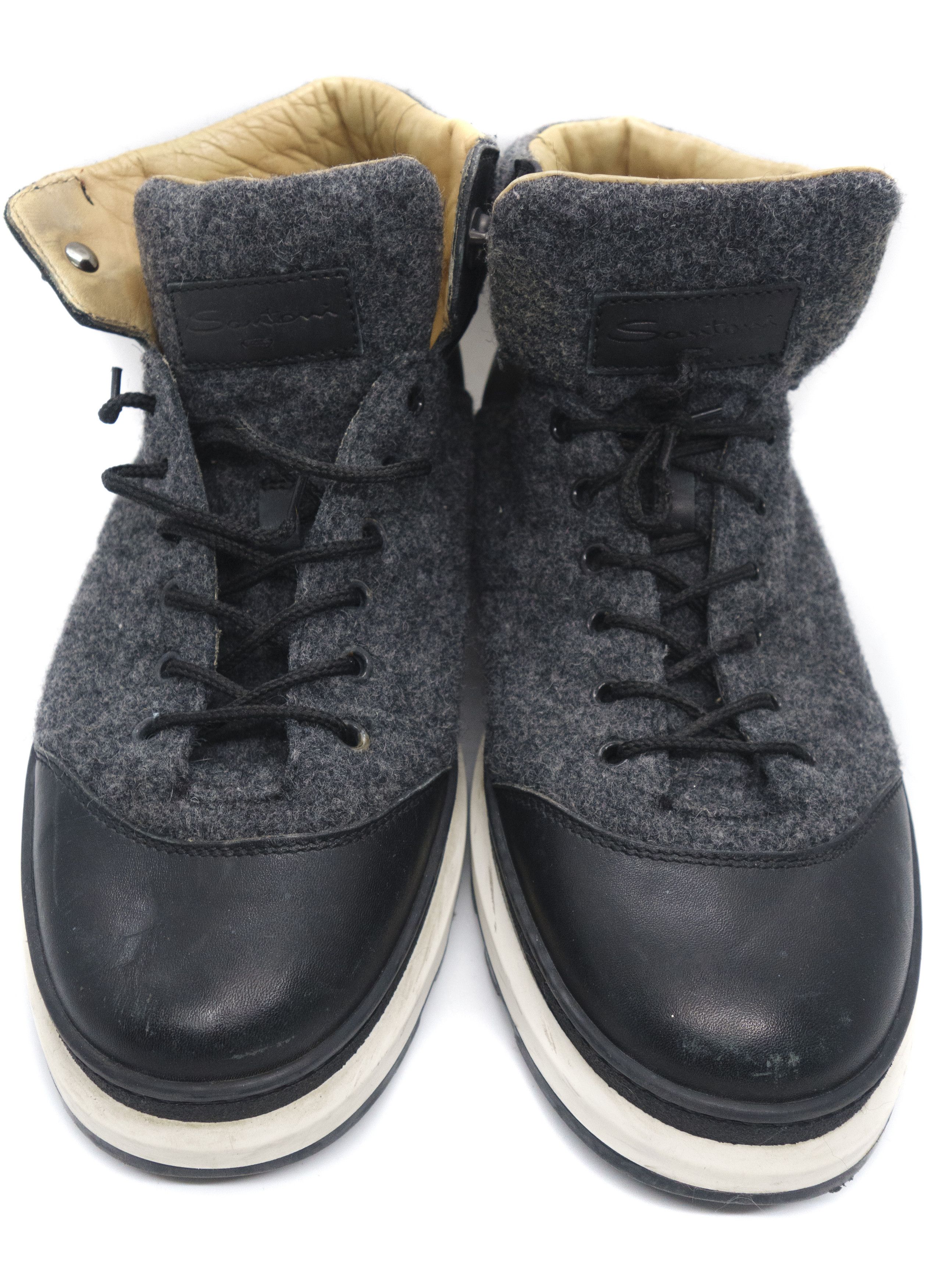 Santoni Wool Winter Boots Size US 8.5 / EU 41-42 - 4 Thumbnail