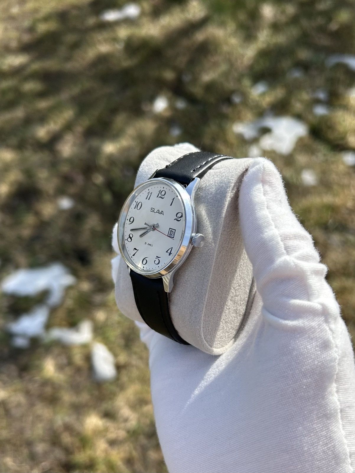 Vintage Vintage Watch Slava USSR Soviet Mechanical Retro 1980s Size ONE SIZE - 5 Thumbnail