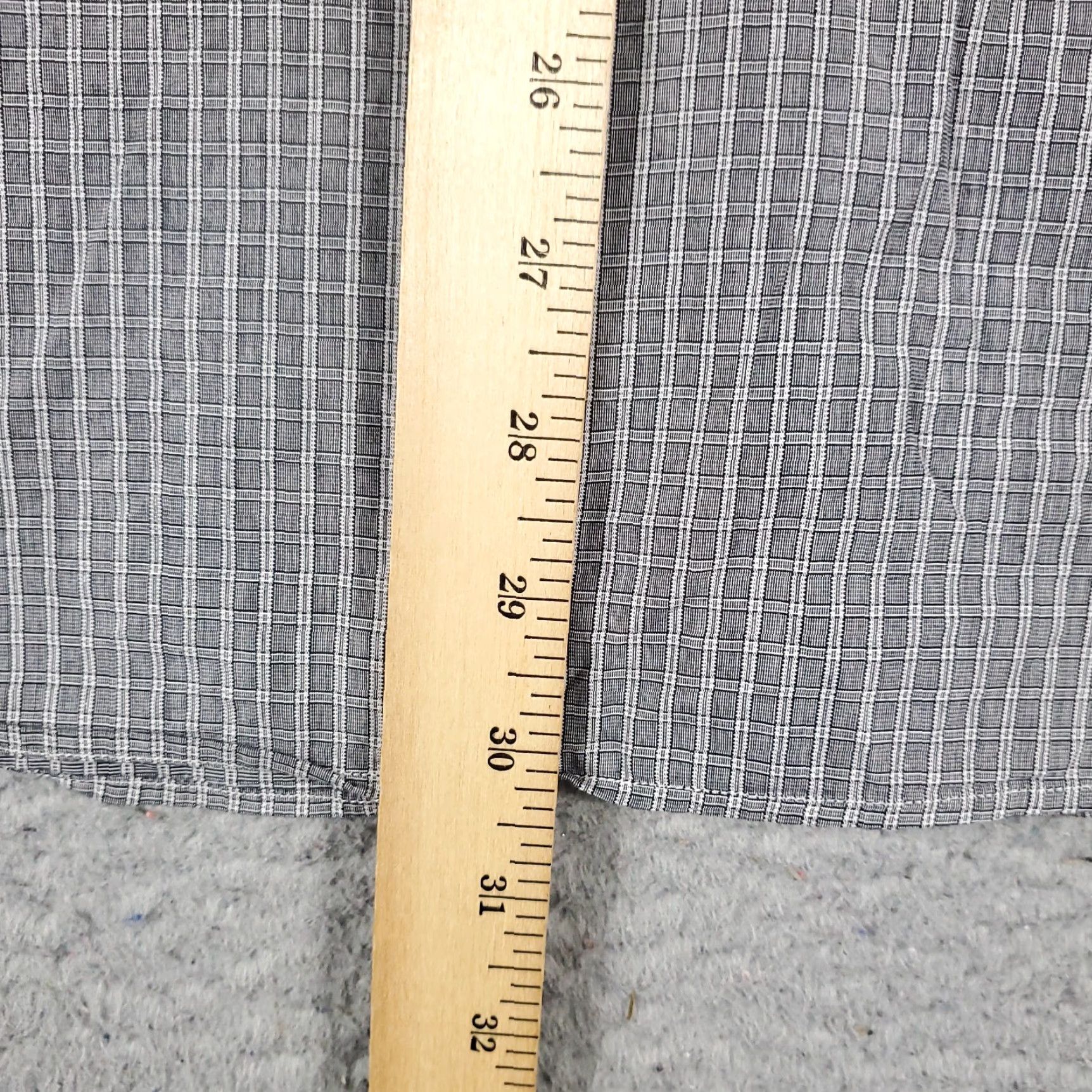 Ralph Lauren Ralph Lauren Shirt Mens 16 Gray Plaid Dress Button Up Long Sleeve - Regular Fit, Non-Iron, Pockets, 100% Cotton, Classic American Style Size 42R - 7 Thumbnail