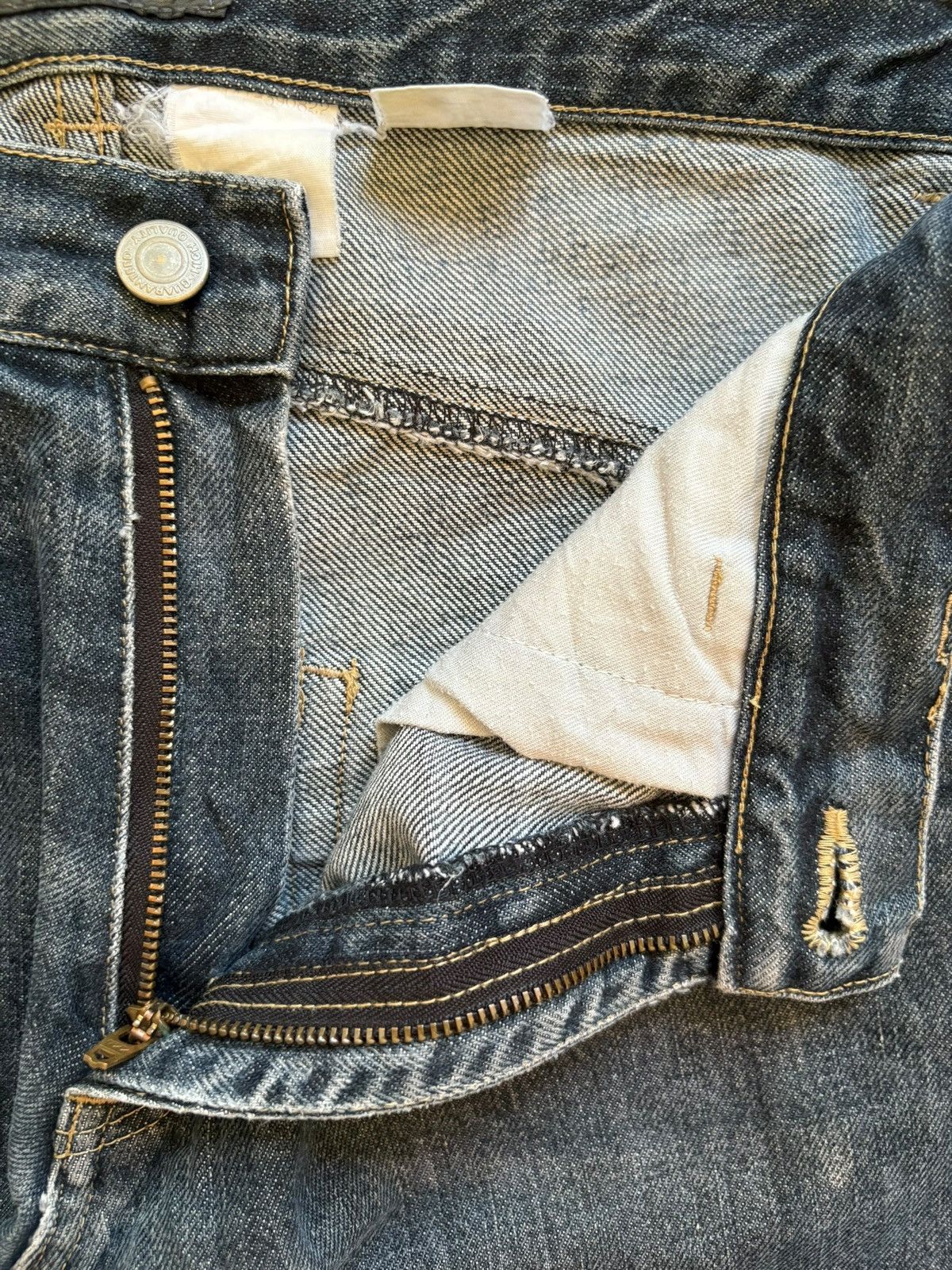 Japanese Brand × Number (N)ine Vintage Japanese Brand Mud Wash Spiral Leg Jeans Size US 32 / EU 48 - 9 Thumbnail