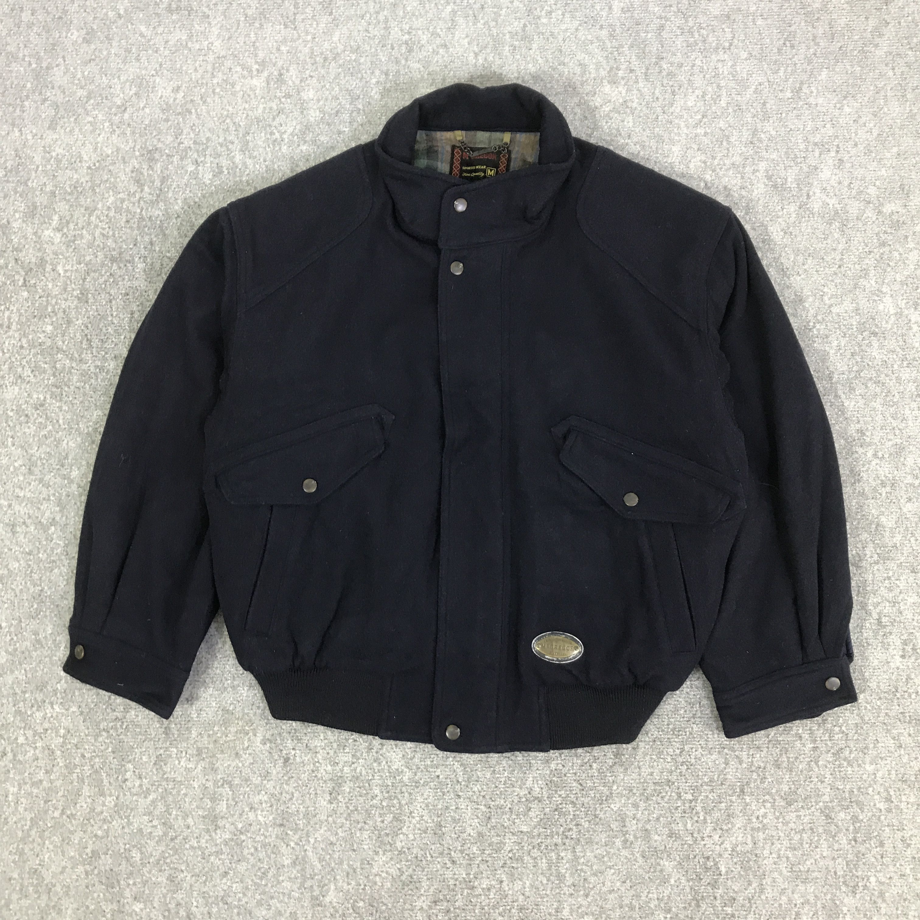 McGregor VINTAGE MCGREGOR WOOL BOMBER NAVY COLOUR JACKET K83B14 Size US M / EU 48-50 / 2 - 1 Thumbnail
