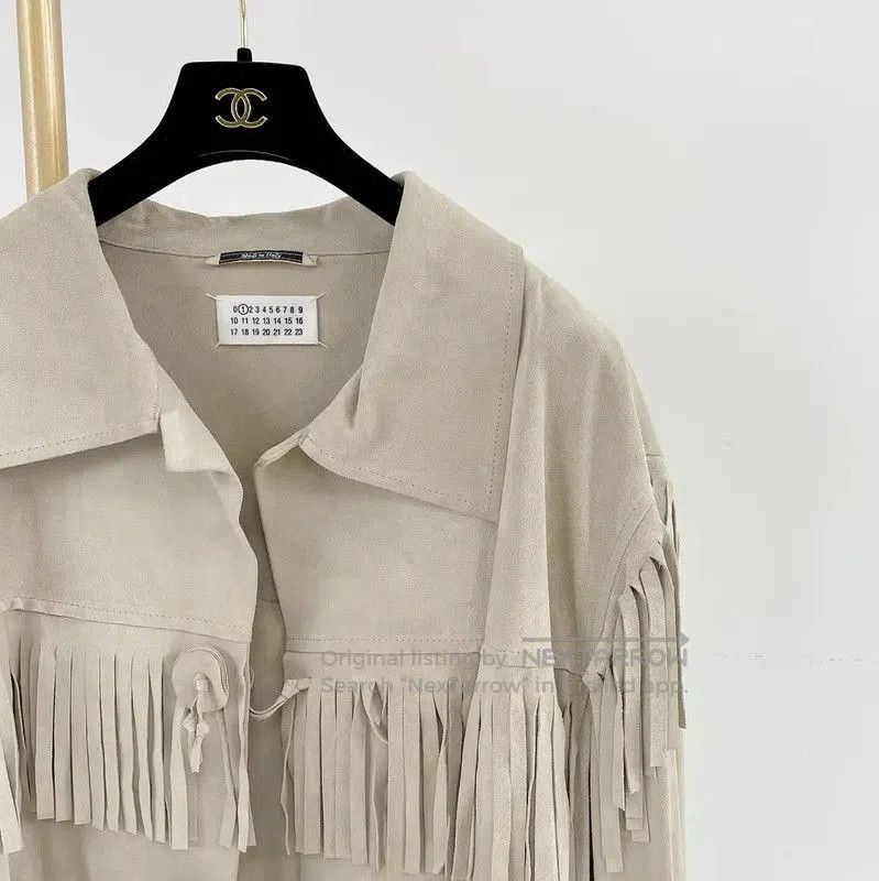 Maison Margiela Maison Margiela Beige Leather Jacket for Women . Size S / US 4 / IT 40 - 2 Thumbnail
