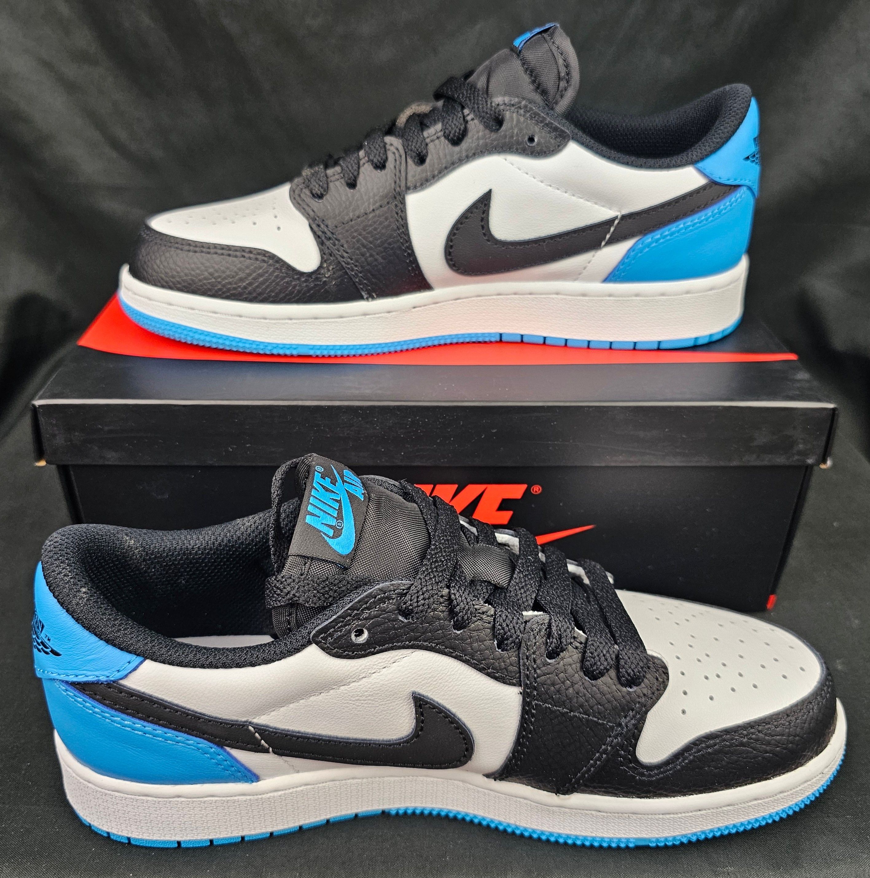 Jordan Brand Nike Air Jordan 1 Low OG Powder Blue GS Size 5.5Y BRAND NEW Size US 5.5 / EU 38 - 3 Thumbnail