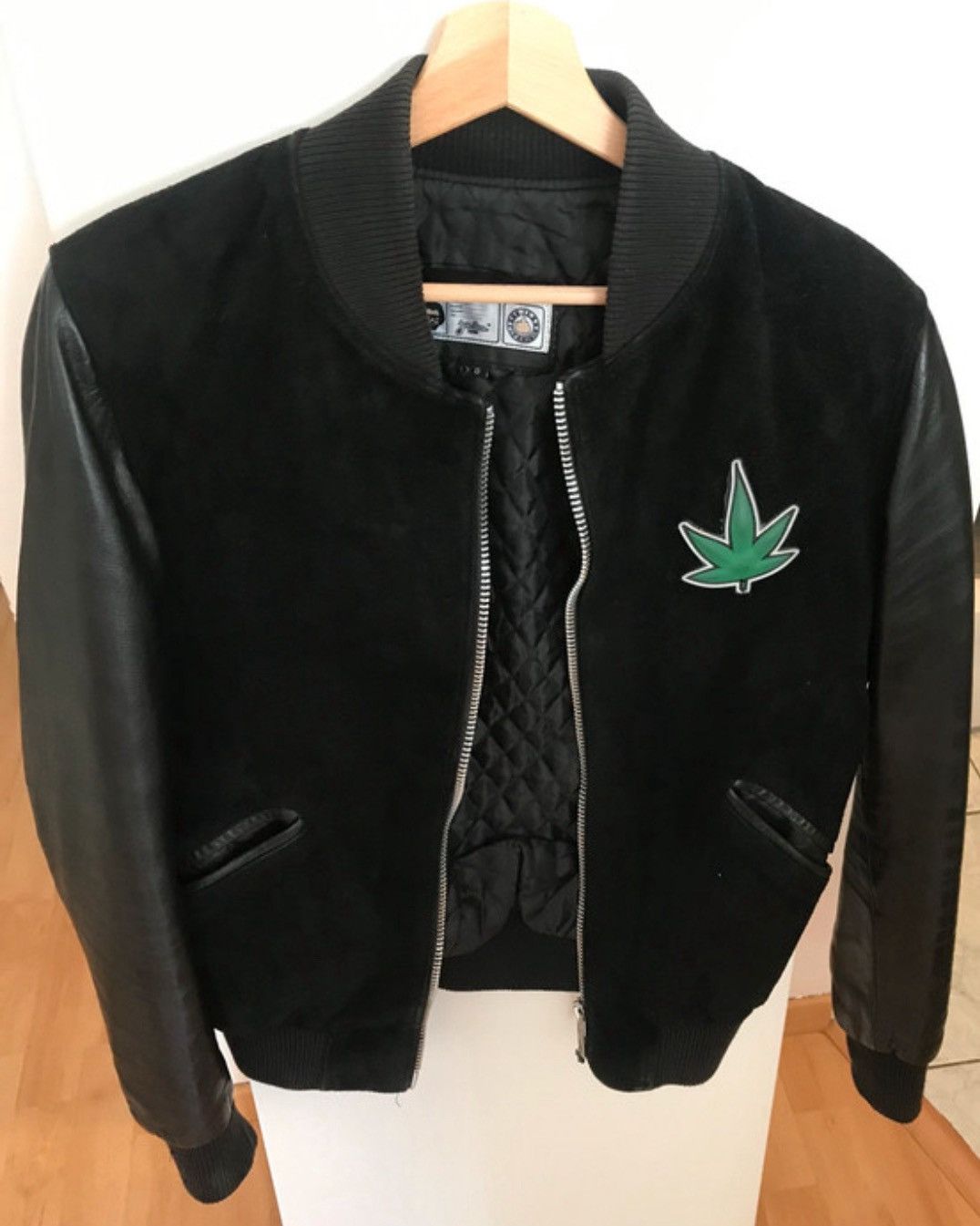 Other Jess Ilann rare bomber jacket suede leather weed patch XS Size US XS / EU 42 / 0 - 1 Thumbnail