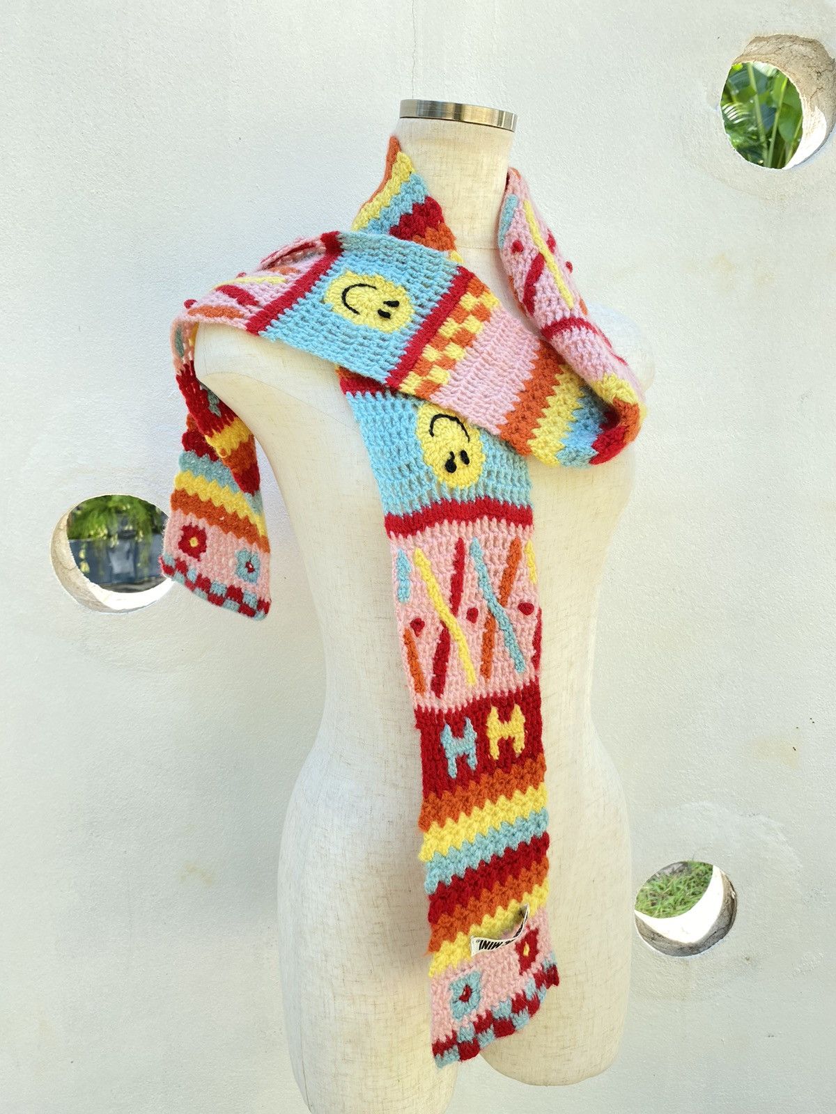 Hysteric Glamour Hysteric Mini Colorful Floral Knit Scarf Size ONE SIZE - 2 Thumbnail