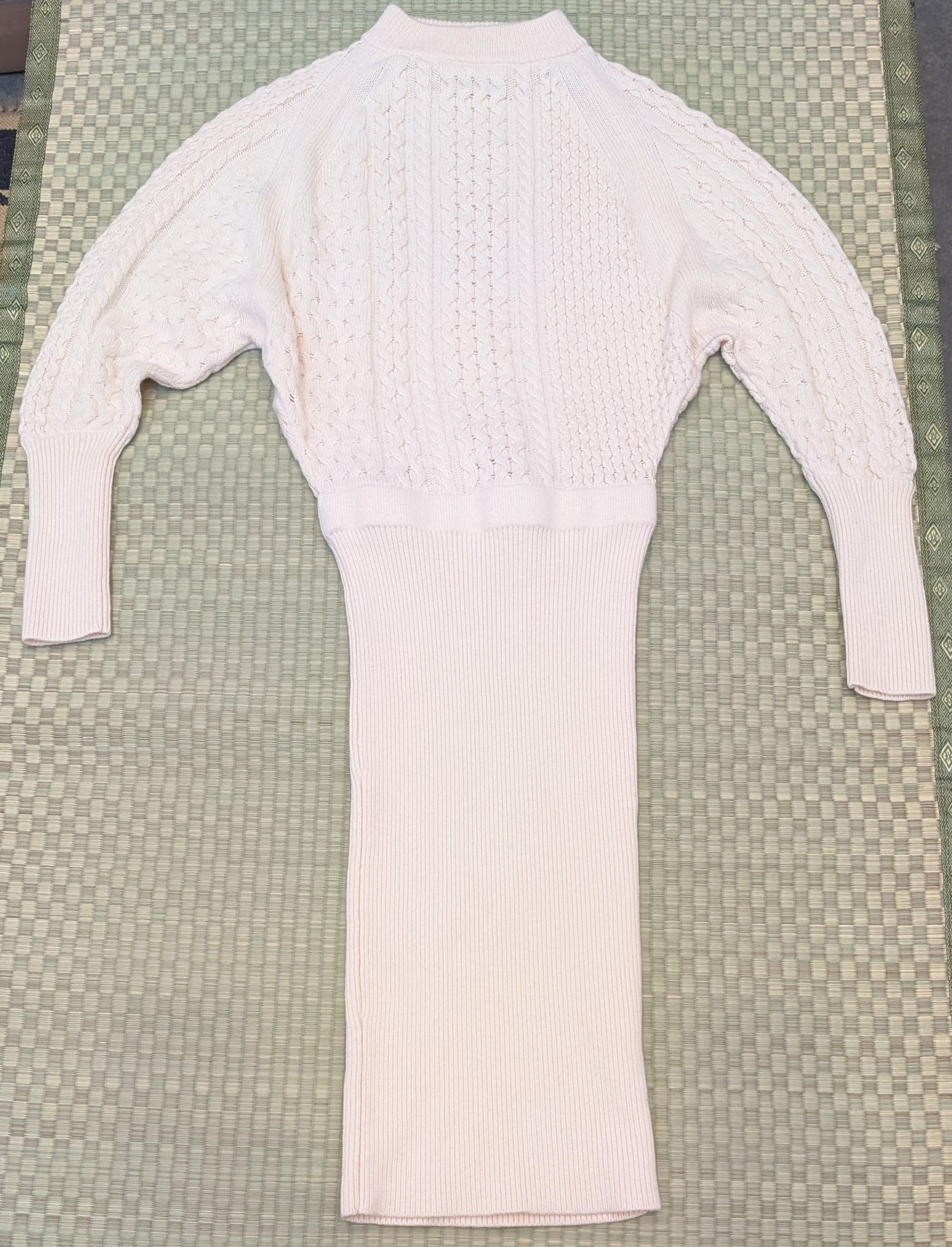 Allsaints Allsaints Ivory Dilone Knitted Wool Cashmere Dress Size S / US 4 / IT 40 - 1 Thumbnail