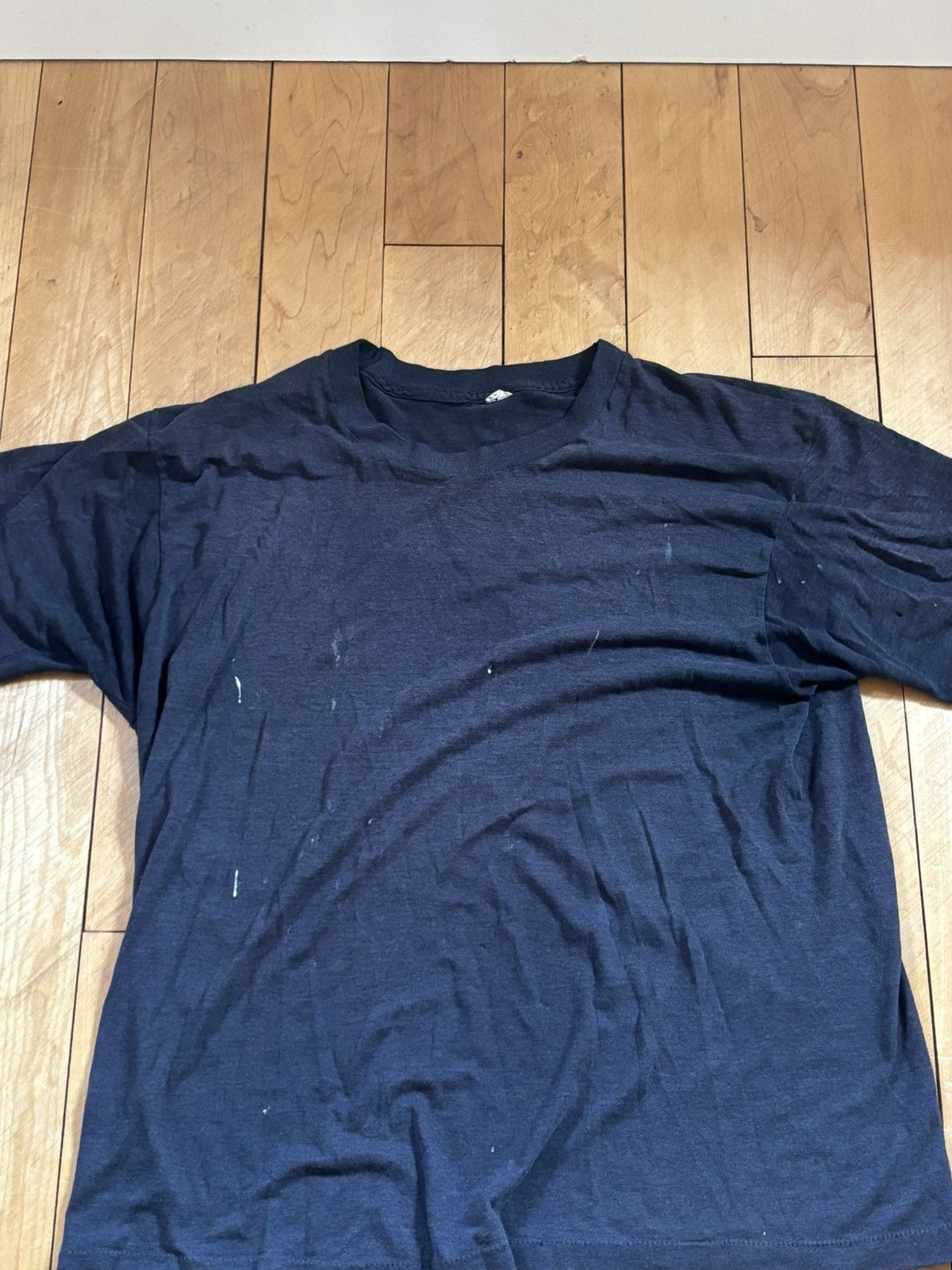 Vintage Vintage black blank vintage tee Size US S / EU 44-46 / 1 - 2 Thumbnail