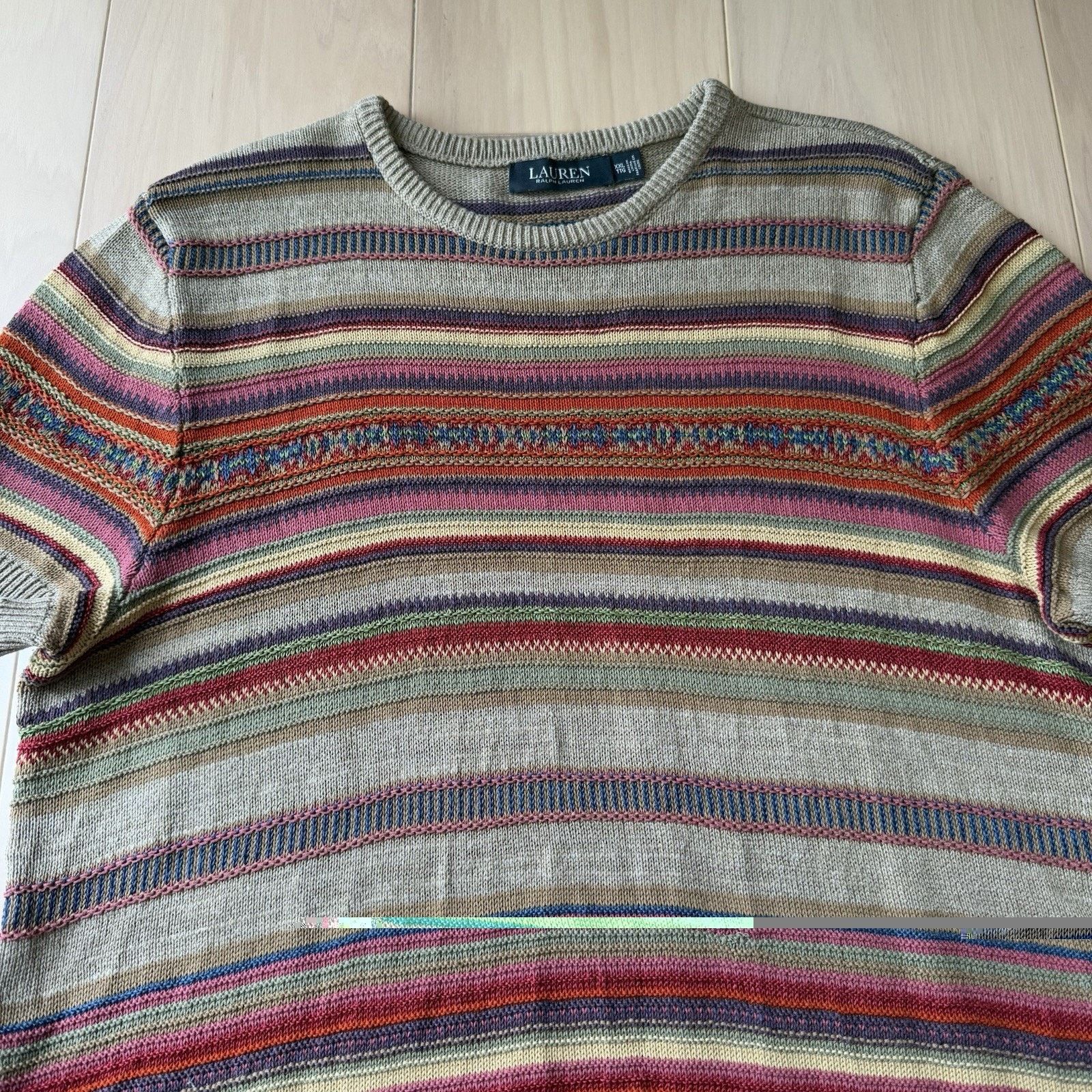 Lauren Ralph Lauren Lauren Ralph Lauren Fair Isle Sweater 2XL Multicolor Striped Size XXL / US 16-18 / IT 52-54 - 3 Thumbnail