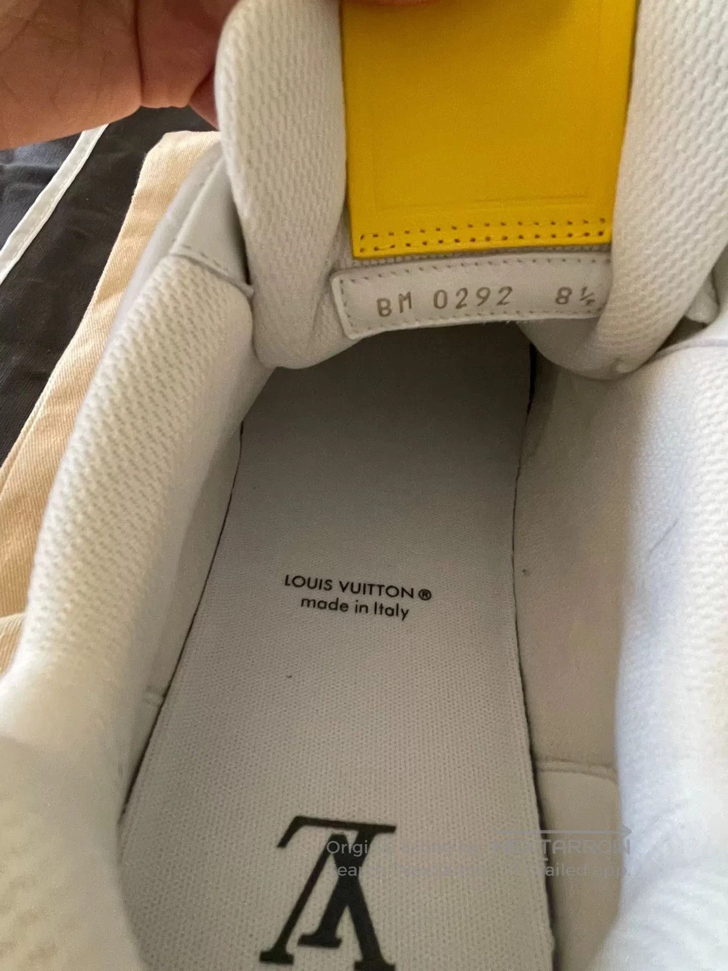Louis Vuitton lv trainer运动鞋 in yellow and white. Size US 8.5 / EU 41-42 - 4 Thumbnail