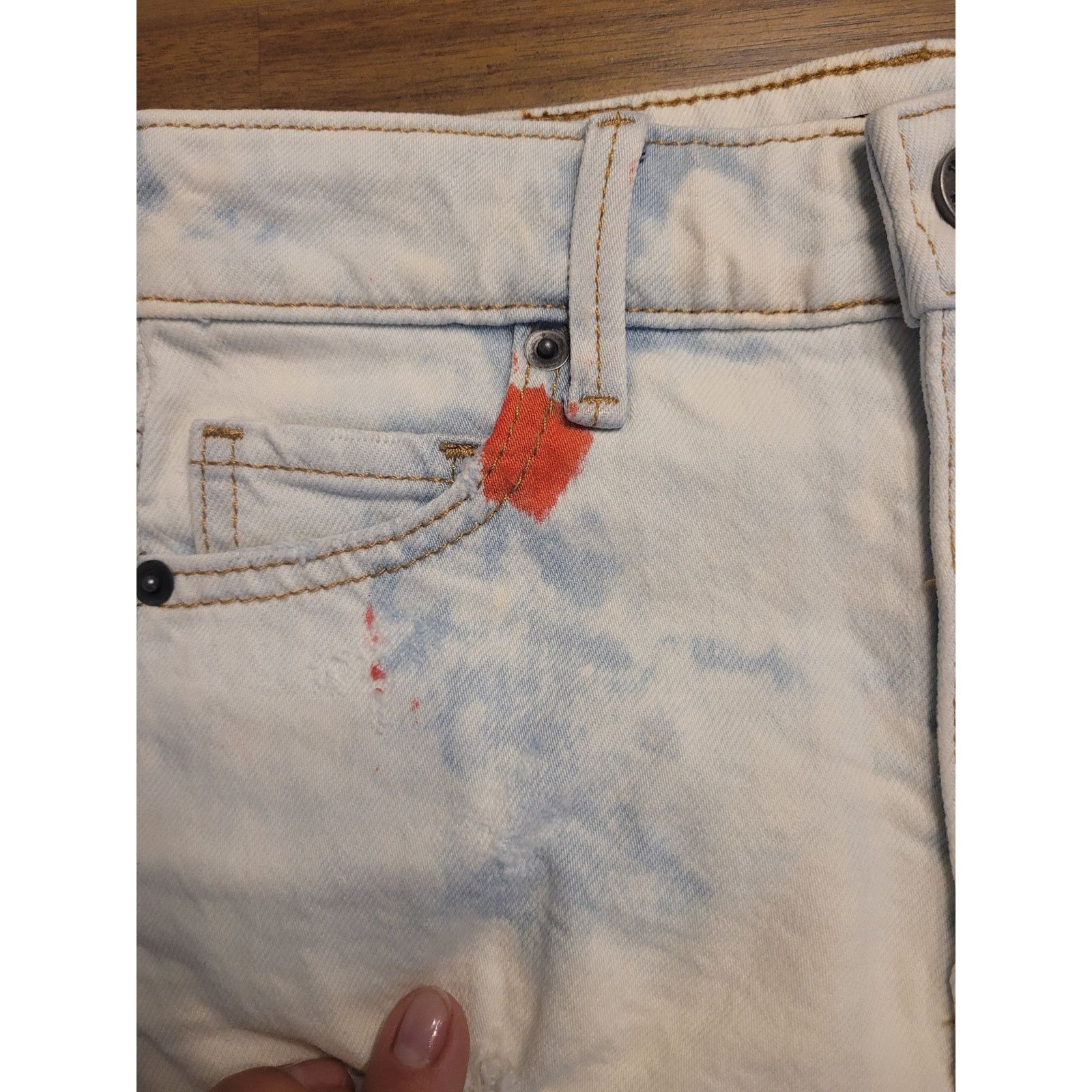 True Religion True Religion HR Acid Wash Shorts 24 NWT Thrashed Destroyed Size 24" / US 00 / IT 34 - 7 Thumbnail