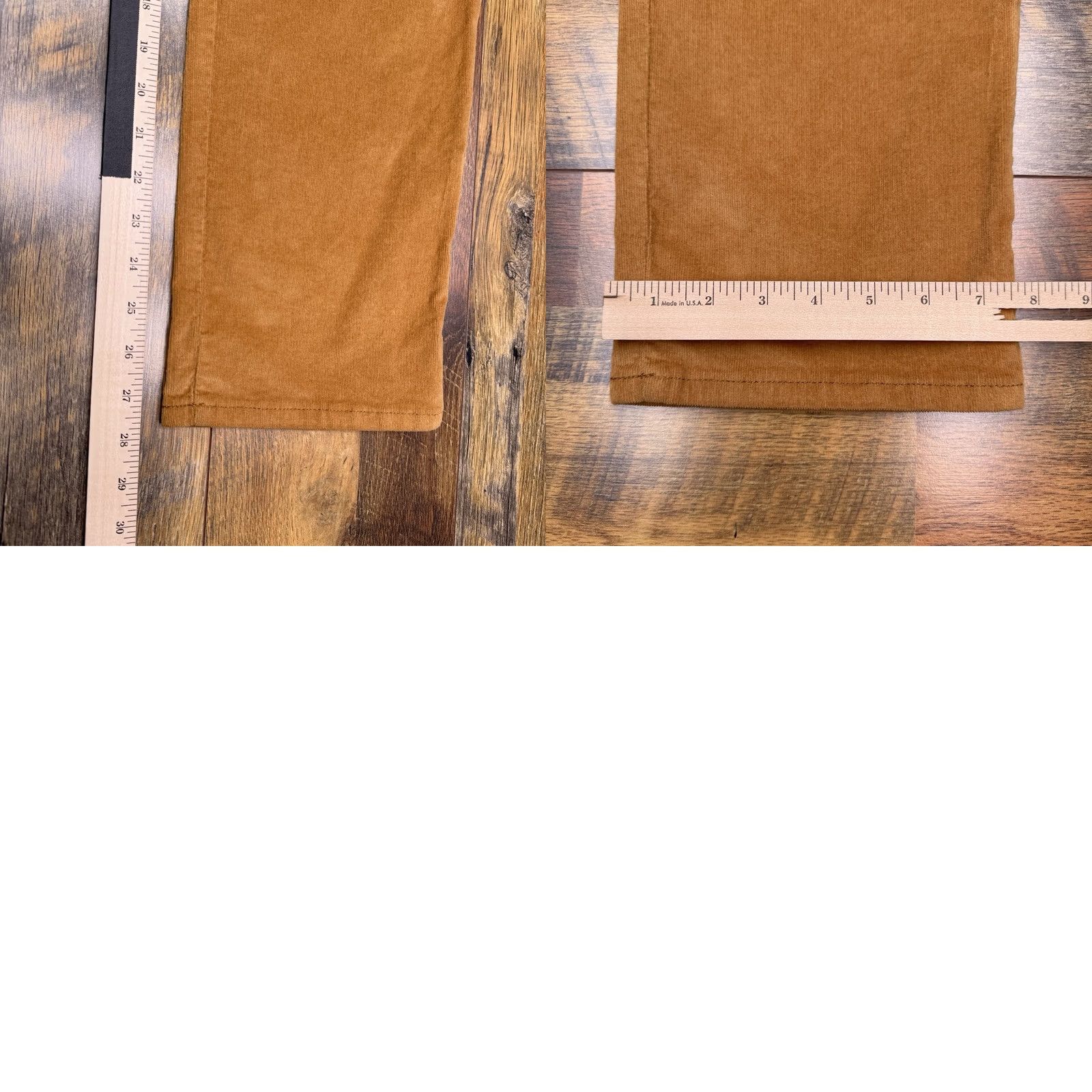 Gloria Vanderbilt Gloria Vanderbilt Amanda Slim Corduroy Pants Womens 16 Short Cider Spice Brown 5-Pocket Jeans City Slimming Straight Bag Logo New Size 38" / US 16 / IT 52 - 9 Thumbnail