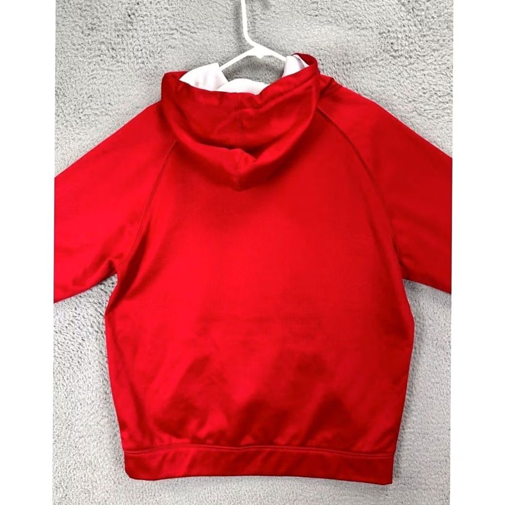 Vintage Colosseum Hoodie Sweatshirt Adult Large Red Wisconsin Pullover Drawstring Mens Size US L / EU 52-54 / 3 - 3 Thumbnail
