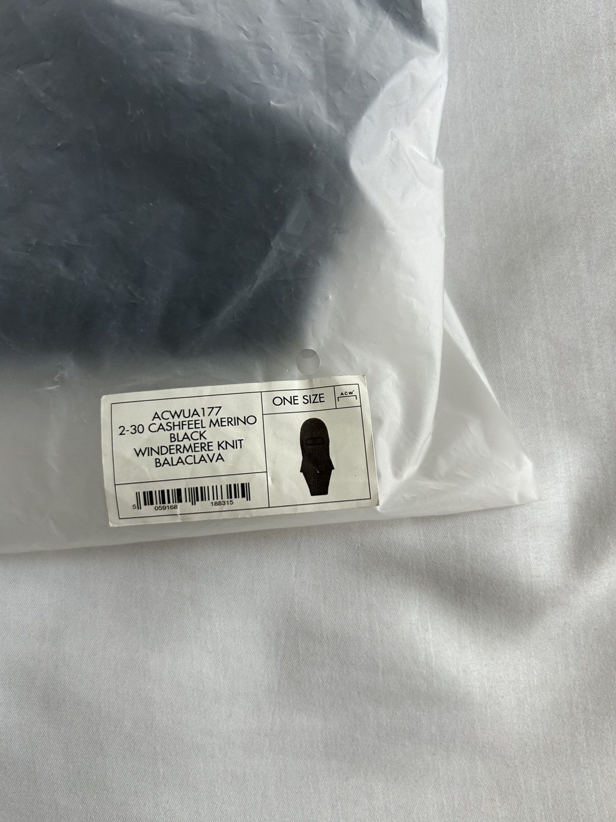 A-COLD-WALL* A Cold Wall Logo Knit Balaclava Wool ACW Size ONE SIZE - 7 Thumbnail