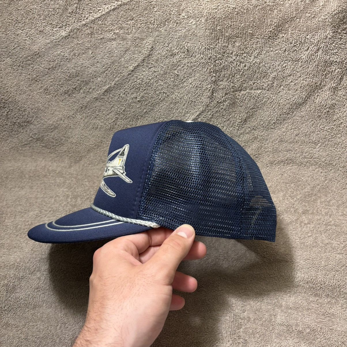 Vintage Vintage B17 Bomber SnapBack Trucker Hat Military Army 80s Size ONE SIZE - 5 Thumbnail