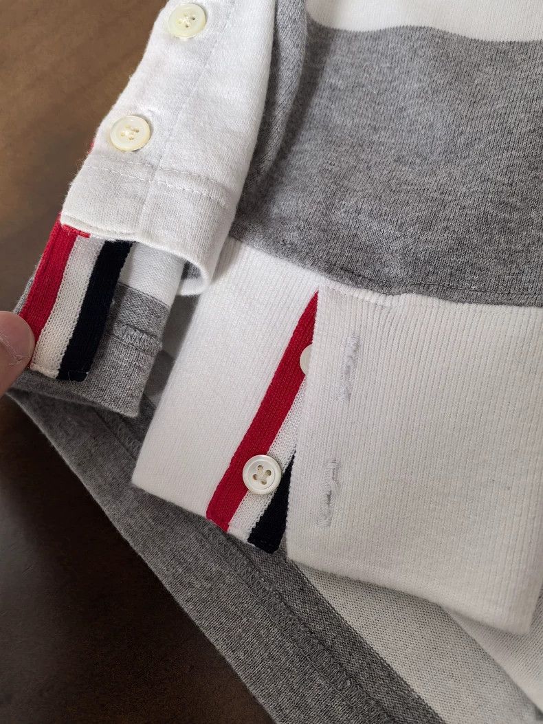 Thom Browne thom browne Stickman sleeve-labeled long-sleeved sweatshirt Size US XL / EU 56 / 4 - 4 Thumbnail