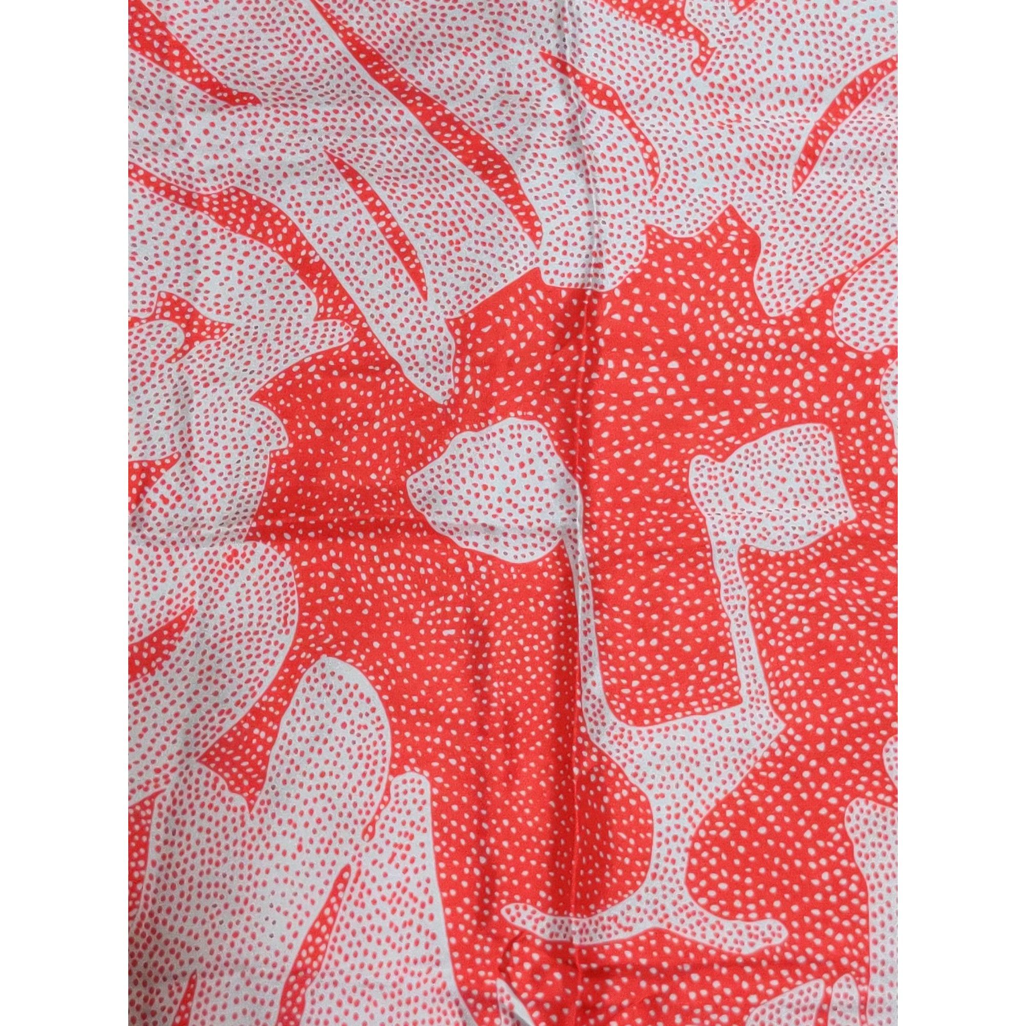 Anne Klein Anne Klein Womens Scarf Red Abstract Lion Square Lightweight Size ONE SIZE - 10 Thumbnail