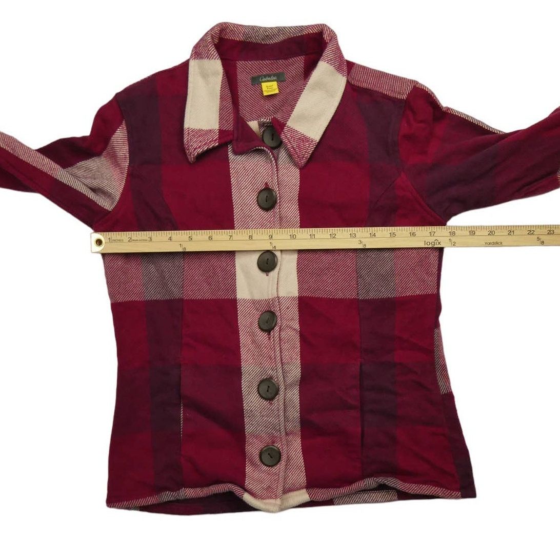 Cabelas NEW women's Cabela's large button plaid flannel shirt, small Size S / US 4 / IT 40 - 2 Thumbnail