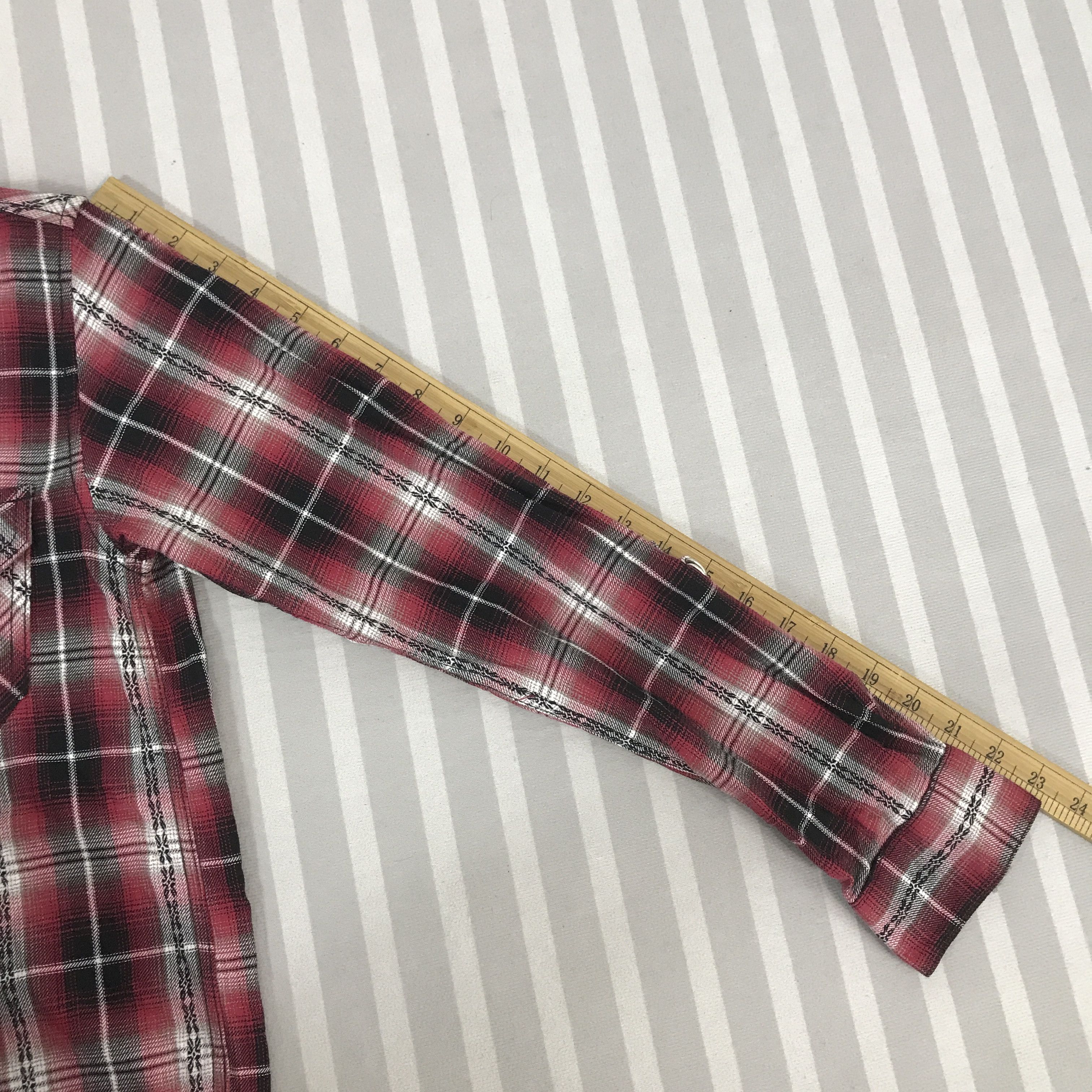 Japanese Brand Vintage 31040=&kkone flannel design double Jacket Size US L / EU 52-54 / 3 - 6 Thumbnail