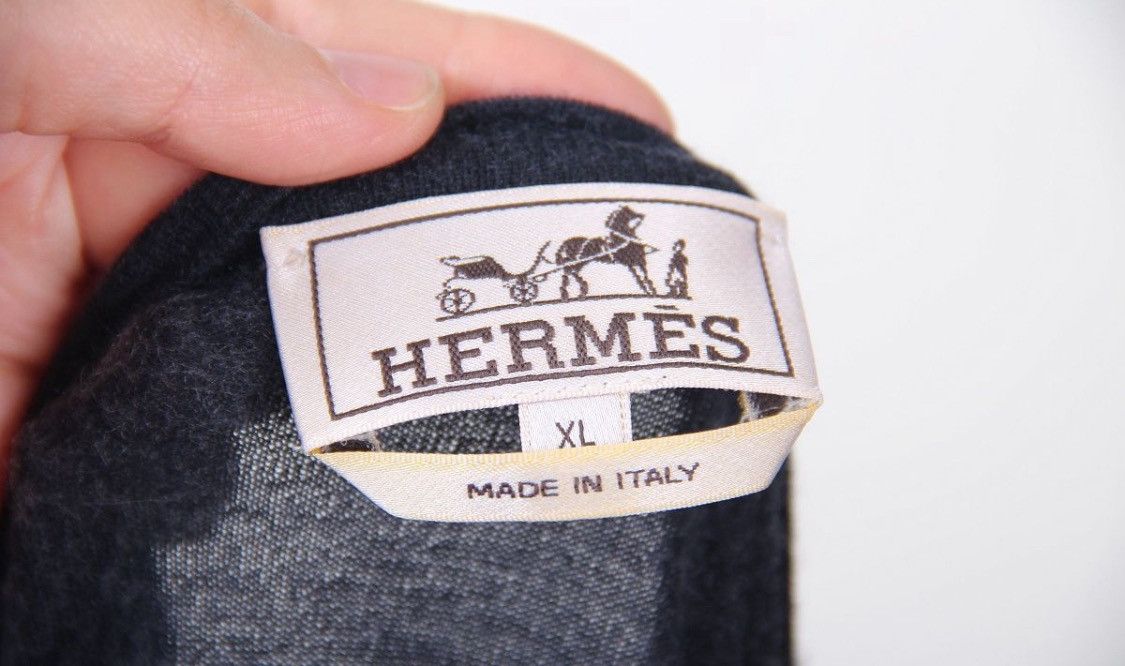 Hermes Hermes Cashmere Print Abstract Sweater Long Sleeve Jumper Size US XL / EU 56 / 4 - 5 Thumbnail