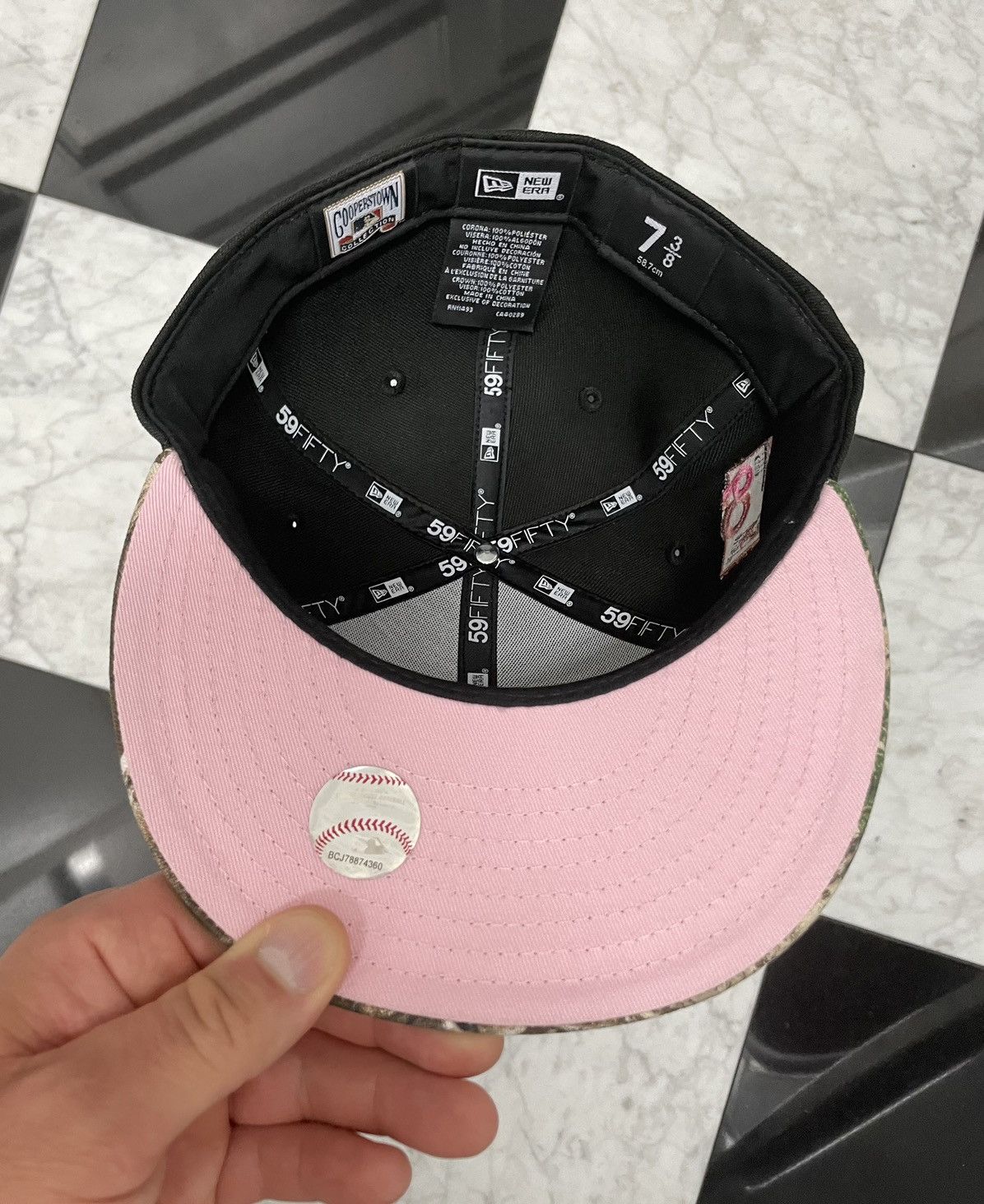 New Era 🔥 Exclusive Dodgers fitted hat with real tree brim 7 3/8 Size ONE SIZE - 6 Thumbnail