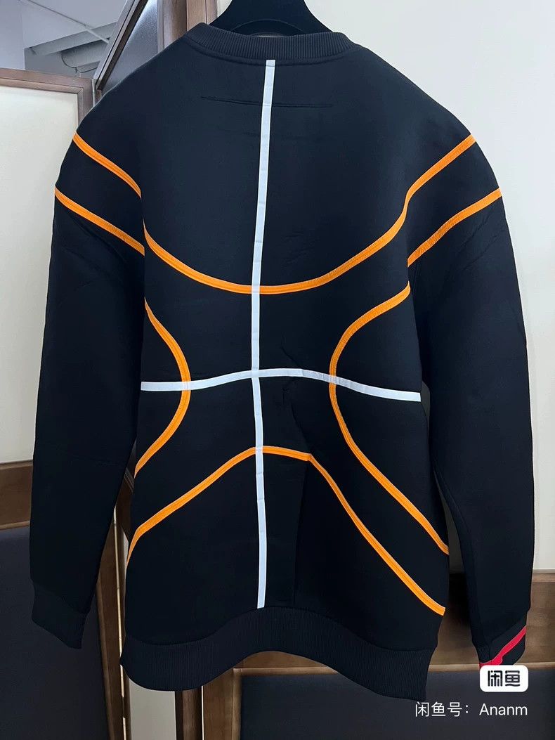 Givenchy Givenchy Space Cotton Hoodie, Size M, Black Base with Oran Size US M / EU 48-50 / 2 - 3 Thumbnail